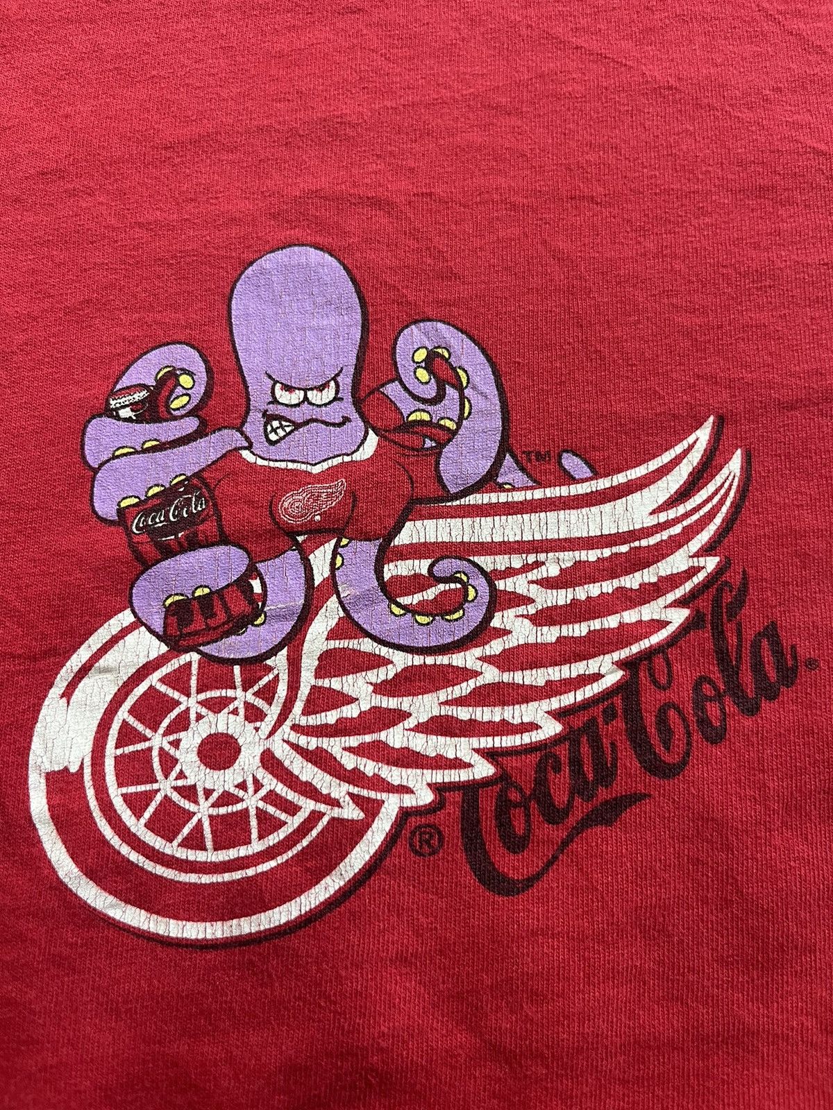 Coca Cola Vintage Coca-Cola Red Wing 90’s Team T-Shirt Size US XL / EU 56 / 4 - 6 Thumbnail