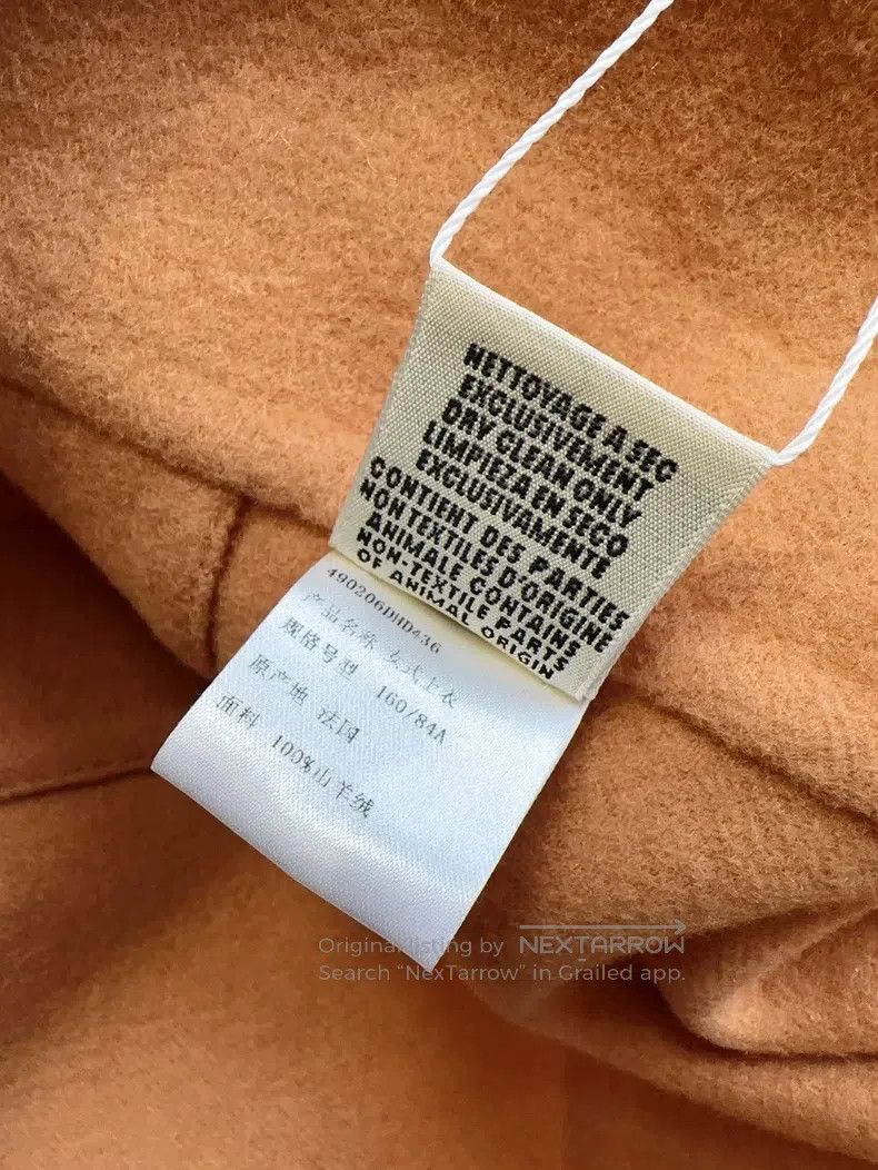 Hermes Hermes Persimmon Pink Orange Retro Single Button Cashmere Size XS / US 0-2 / IT 36-38 - 6 Thumbnail