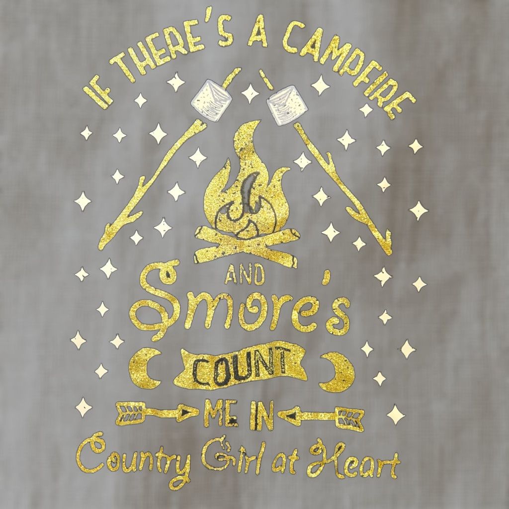 Vintage Southern Yall Campfire Smores Country Girl Long Sleeve Black T-Shirt Women's XL Size XL / US 12-14 / IT 48-50 - 1 Thumbnail