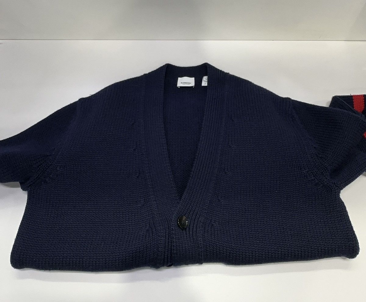 Burberry Burberry FW21 Striped Knit Sweater Navy Blue Size US S / EU 44-46 / 1 - 7 Thumbnail