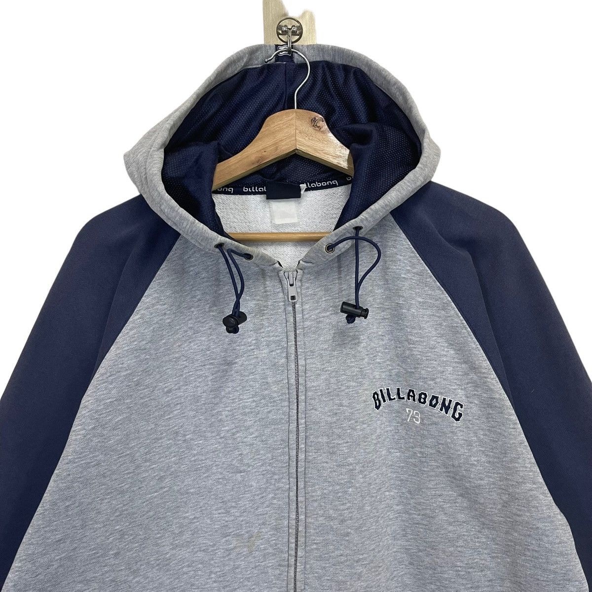 Billabong Vintage Billabong Small Logo Zipper Hoodie Size US L / EU 52-54 / 3 - 4 Thumbnail