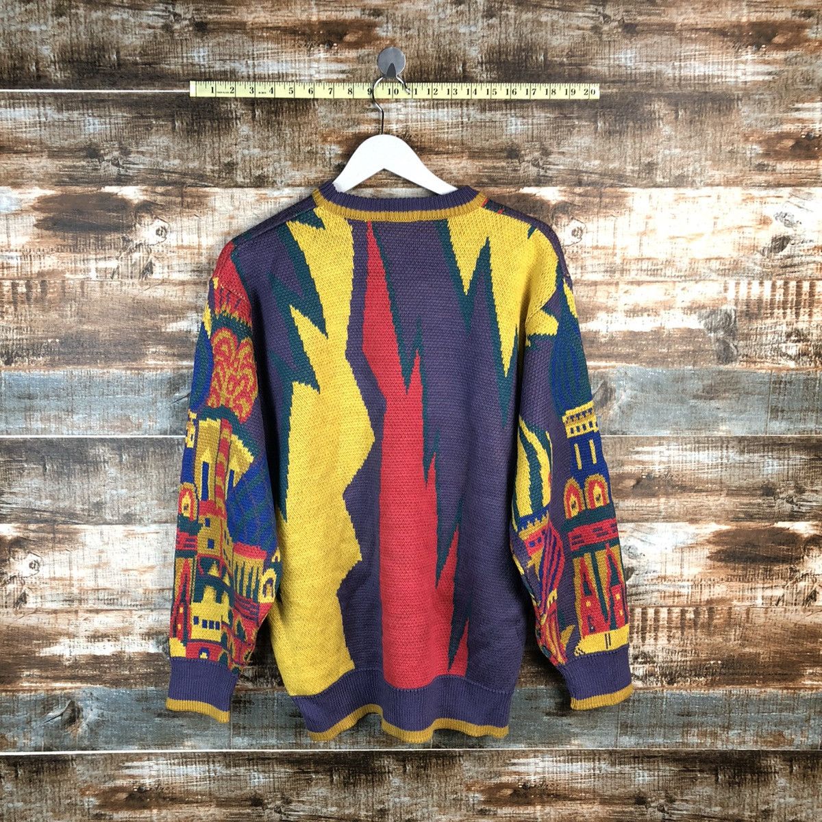 Japanese Brand This Is Power Purple art vintage sweatshirt Knitwear #A1248 Size US M / EU 48-50 / 2 - 14 Thumbnail