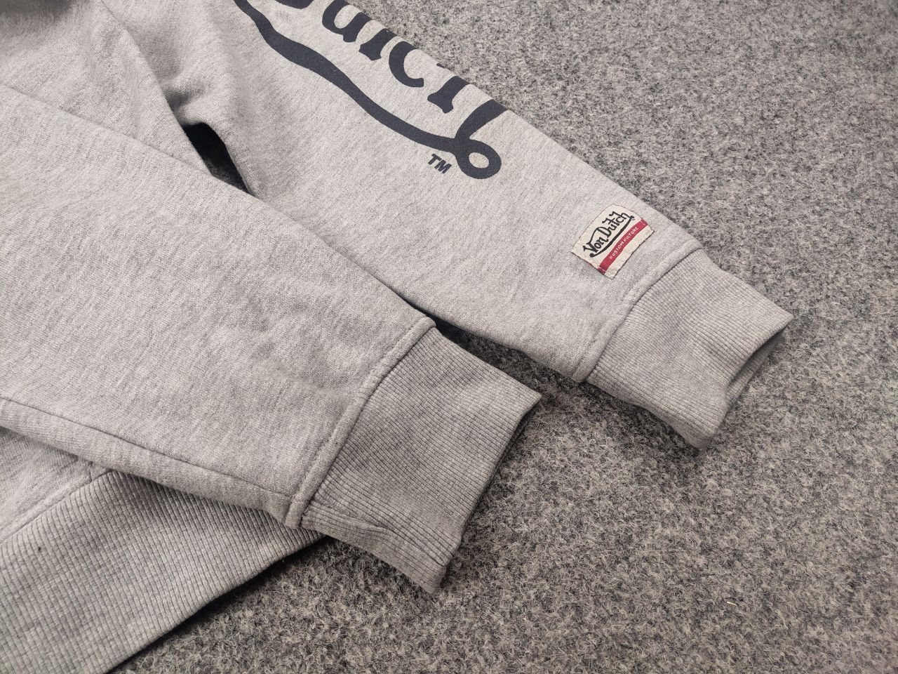 Von Dutch Von Dutch Vintage Gray Zip Hoodie Big sleeves Logo Y2K Style Size US L / EU 52-54 / 3 - 9 Thumbnail
