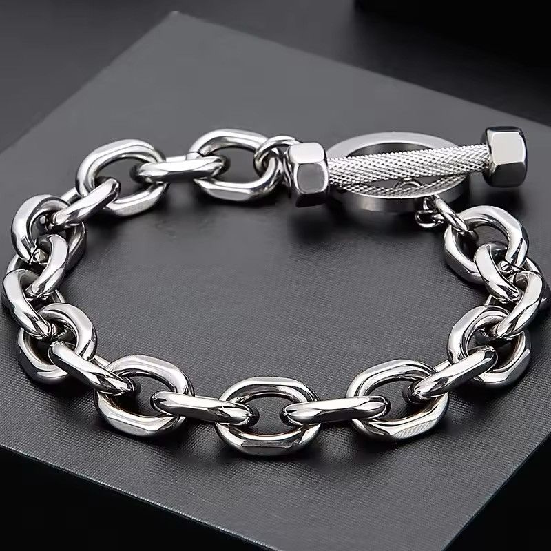 Japanese Brand × Jewelry Silver Mens Link Chain Bracelets Size ONE SIZE - 2 Thumbnail