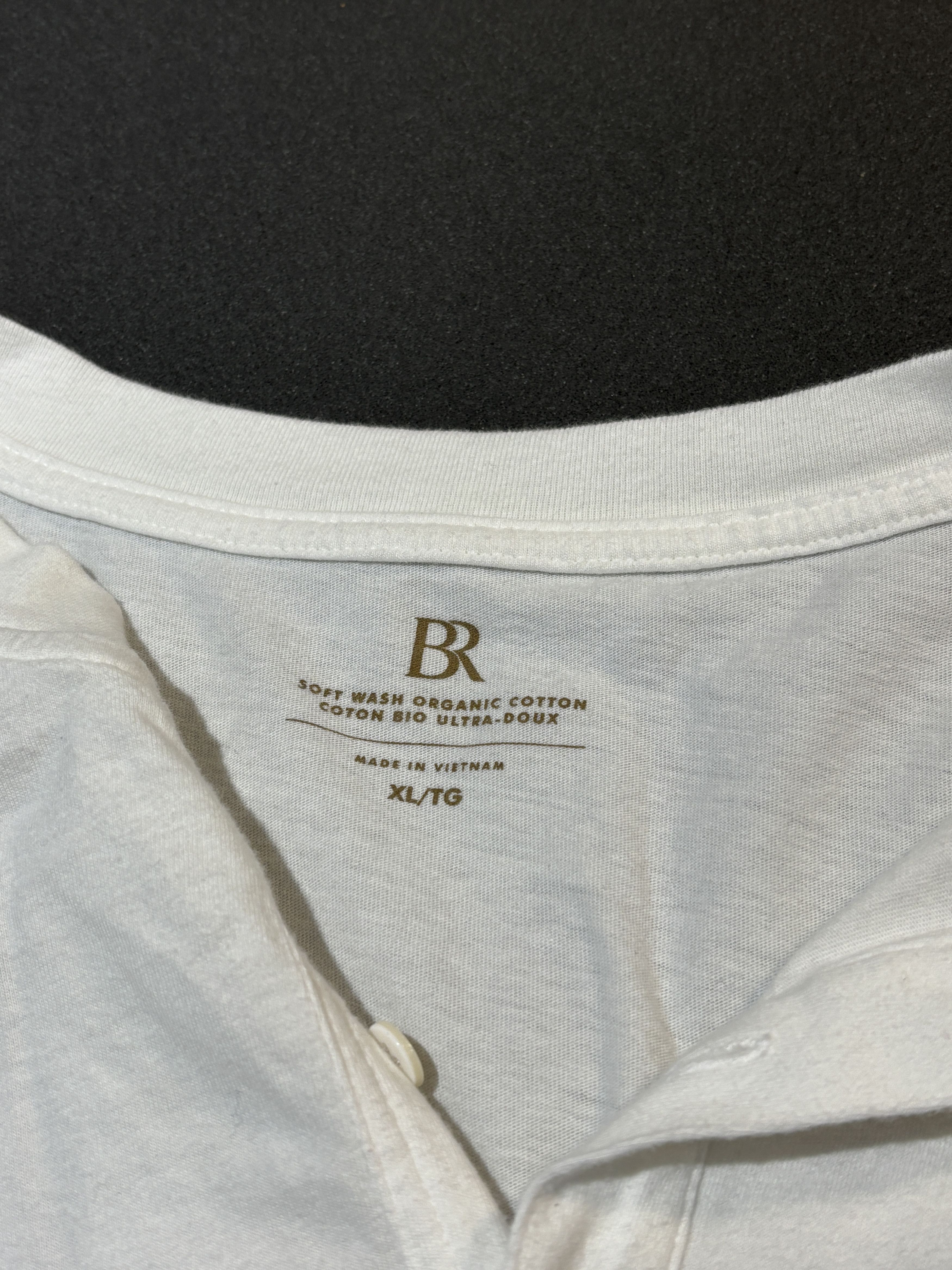 Banana Republic Mens White Banana Republic Henley Size US XL / EU 56 / 4 - 2 Thumbnail