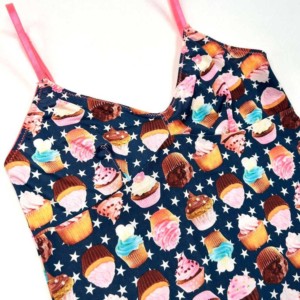 Vintage y2k euro blue cupcake and star print tank top Size M / US 6-8 / IT 42-44 - 2 Thumbnail