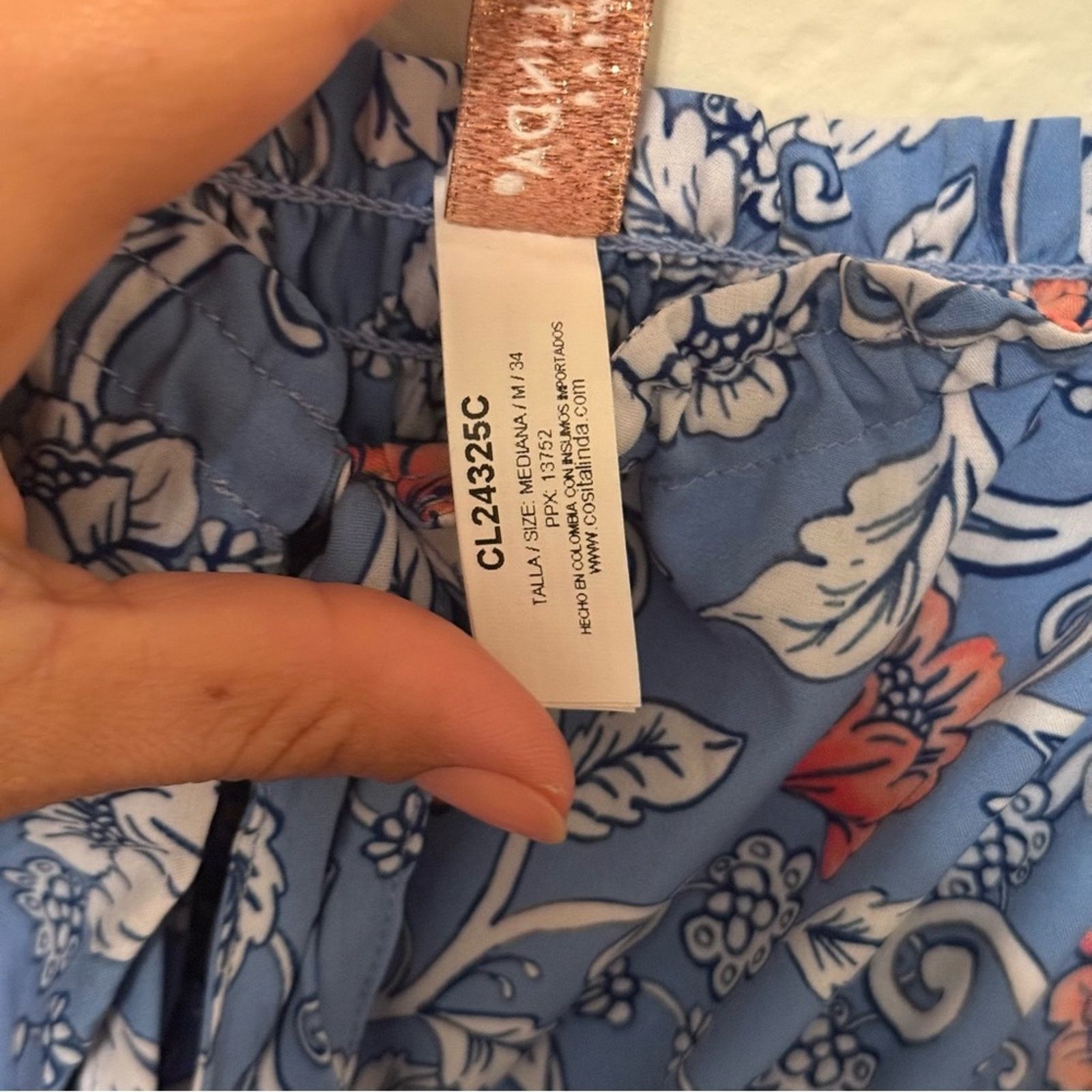 & Other Stories Cosita Linda Floral Blue Short Dress, Size M Retail P $190 Size M / US 6-8 / IT 42-44 - 5 Thumbnail
