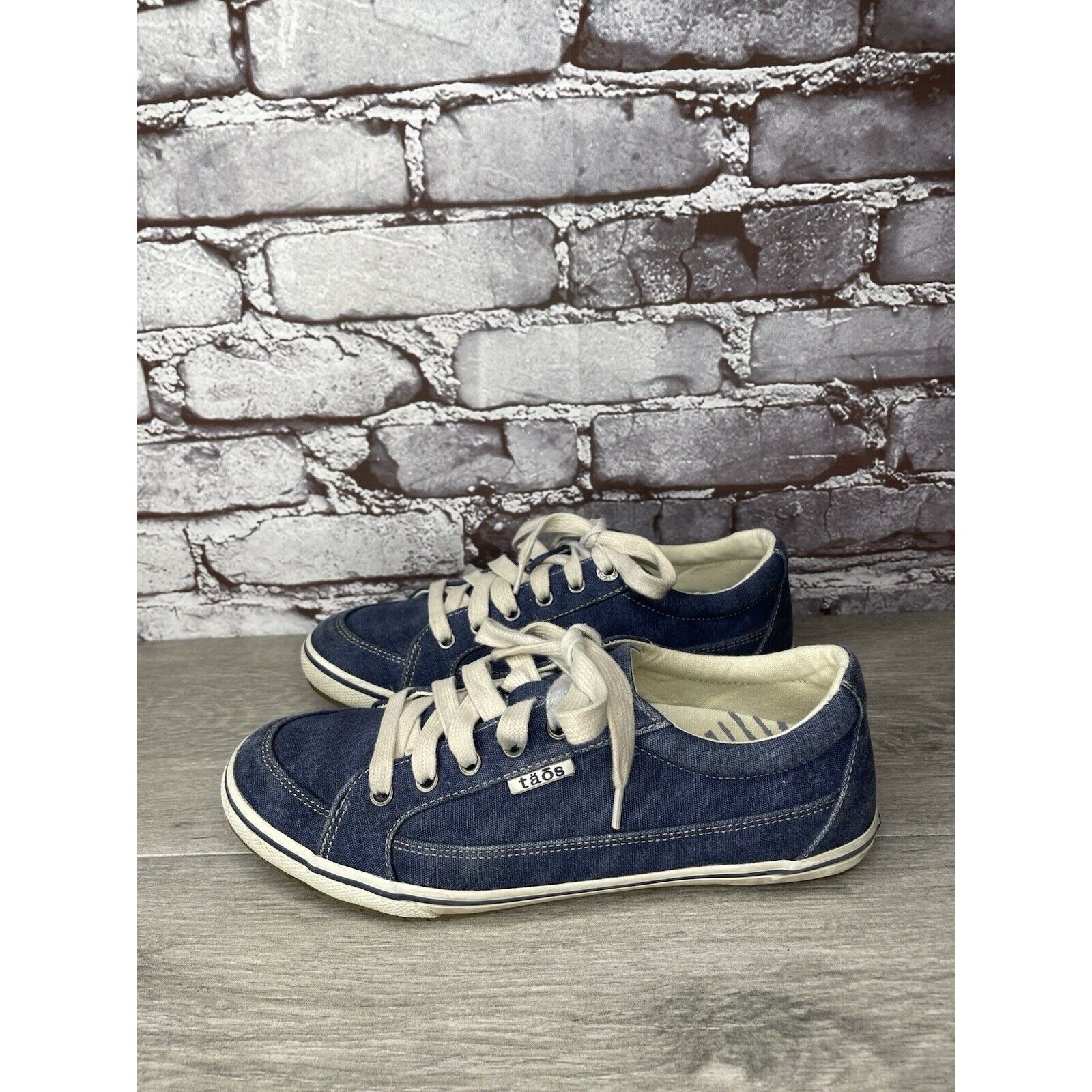 Other Taos Star Blue Denim Casual Comfort Lace Up Sneakers Shoes W Size US 8.5 / IT 38.5 - 10 Thumbnail