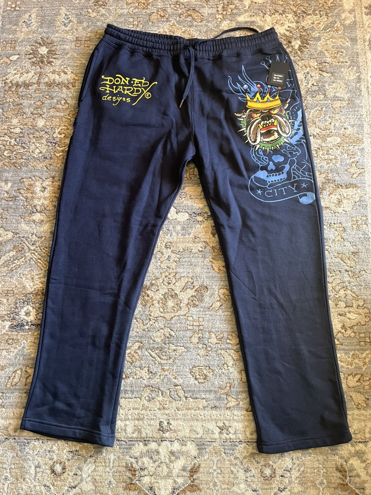 Ed Hardy GRAPHIC ED HARDY STRAIGHT LED SWEATPANTS XL Size US 40 / EU 56 - 1 Thumbnail