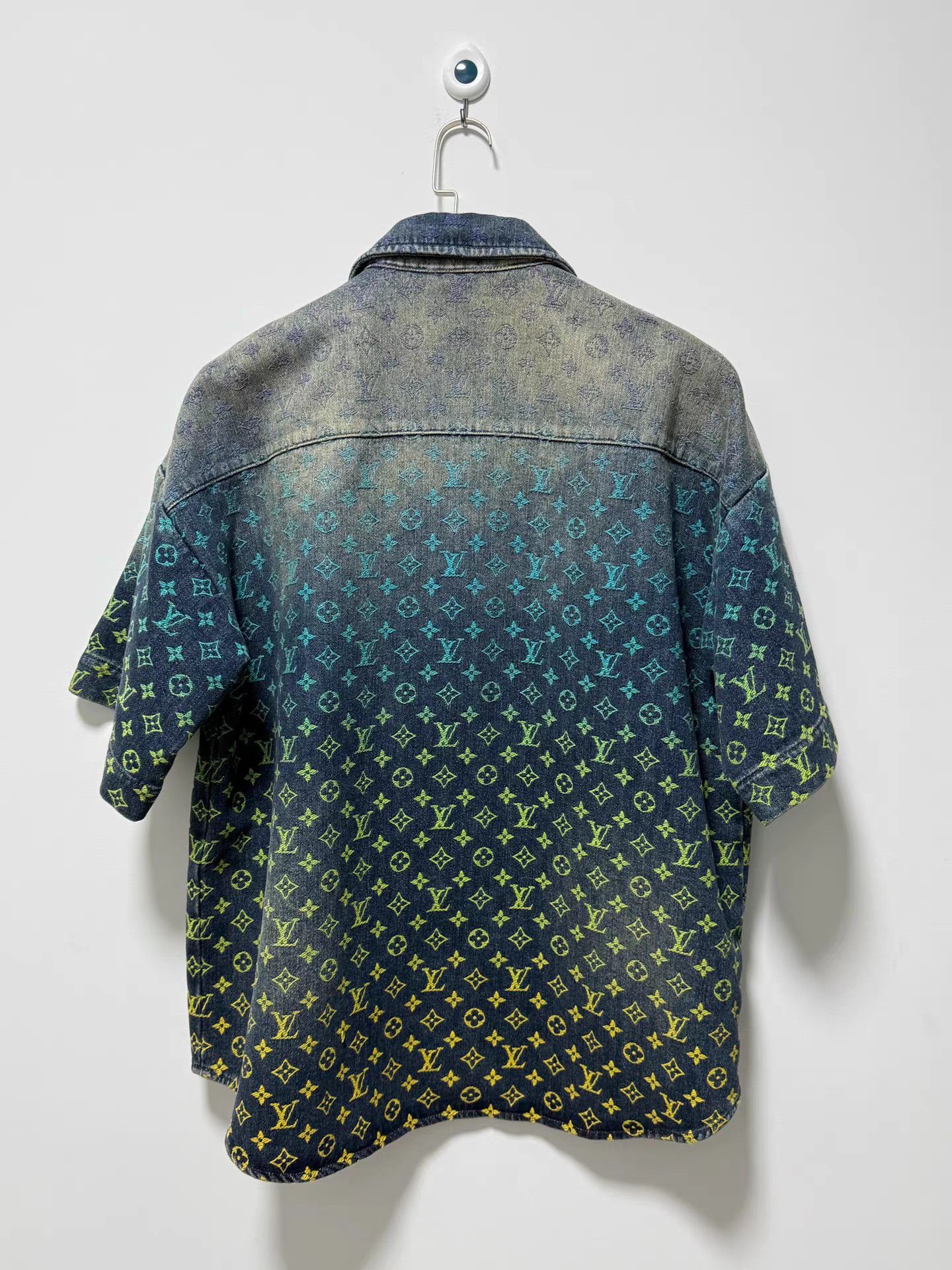 Louis Vuitton Louis Vuitton Monogram Jacquard Denim Shirt K13 Size US L / EU 52-54 / 3 - 2 Thumbnail