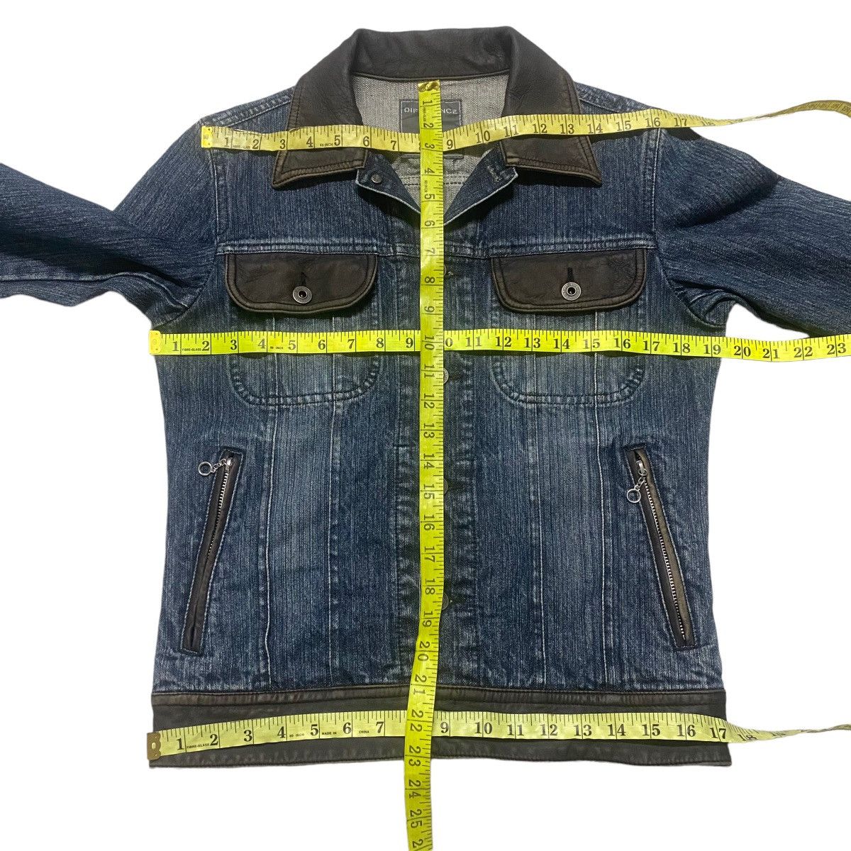 Le Grande Bleu (L.G.B.) Difference Rupert Denim Jacket Leather Trimmed LGB Size US M / EU 48-50 / 2 - 15 Thumbnail