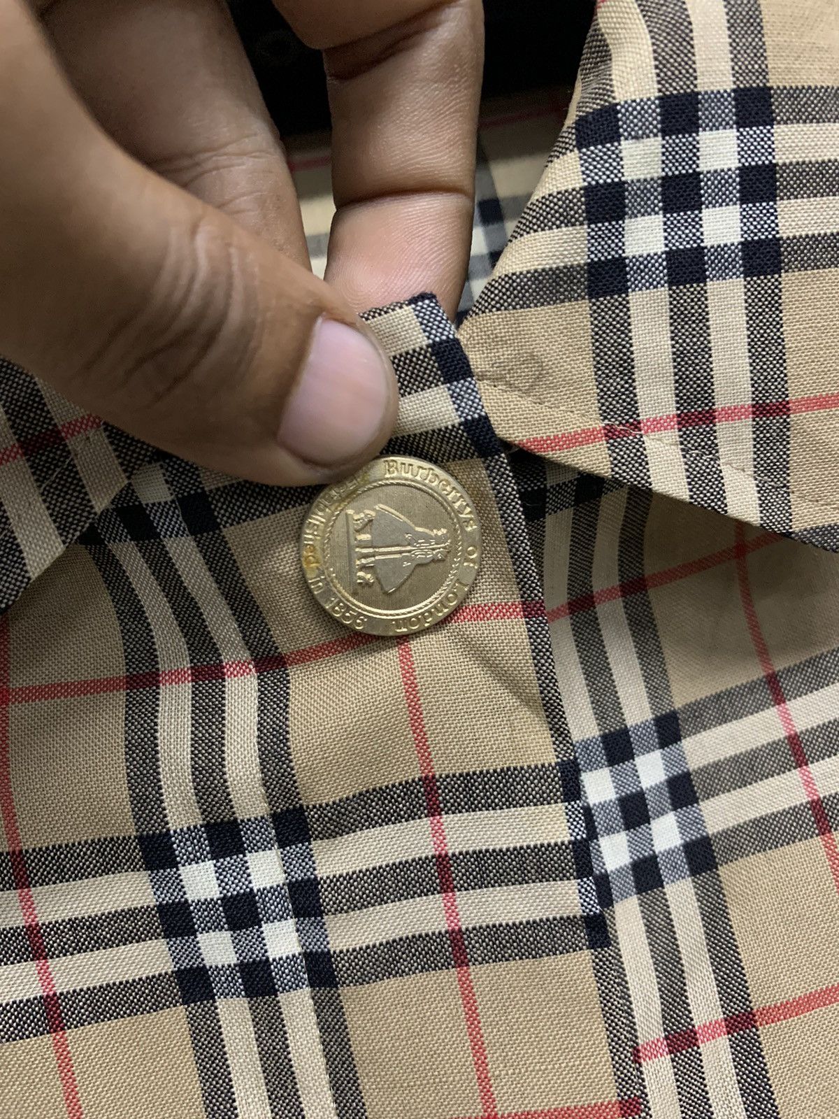 Burberry × Japanese Brand × Vintage VINTAGE BURBERRY NOVACHECK WOOL BUTTON UP SHIRT Size US M / EU 48-50 / 2 - 9 Thumbnail