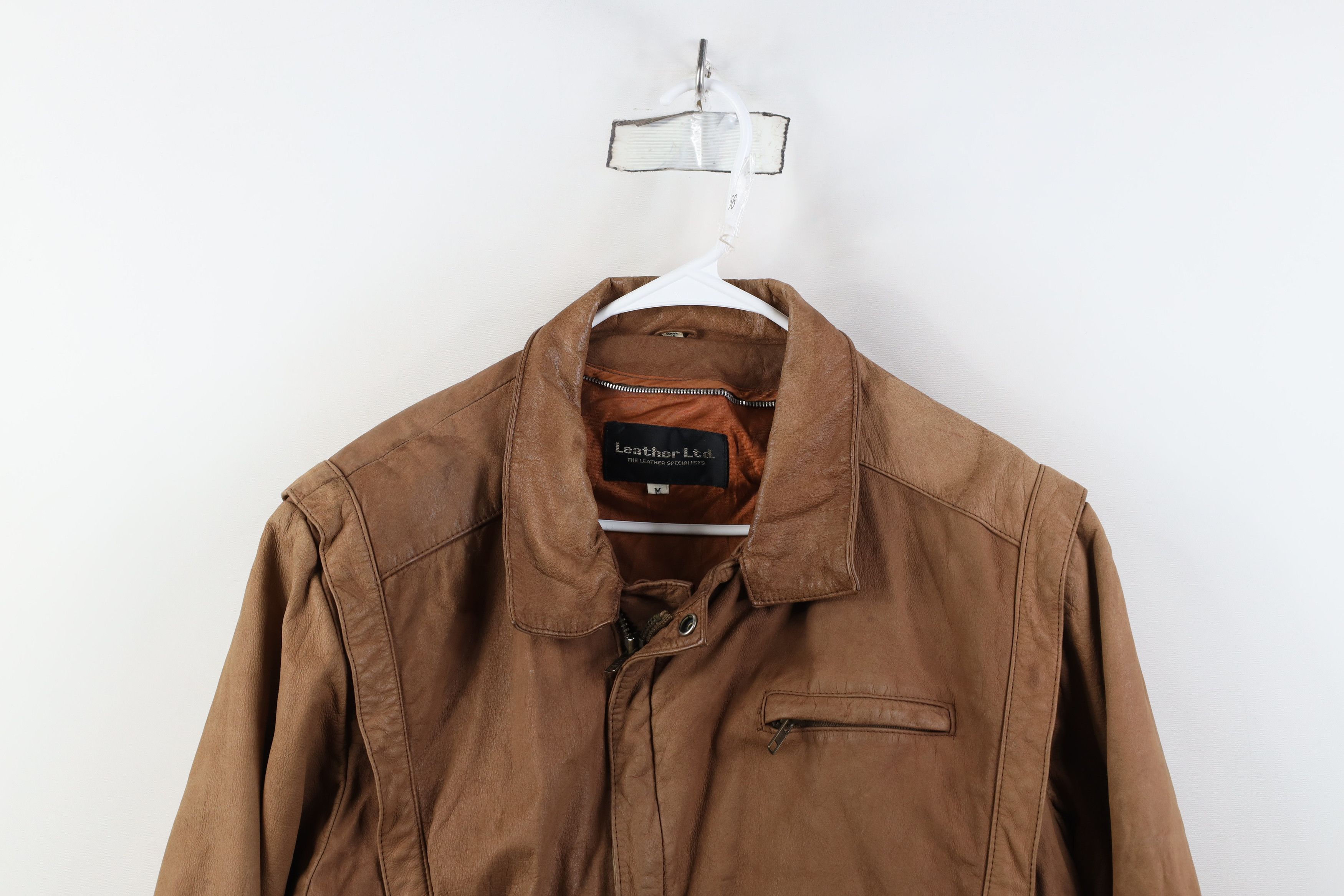 Vintage Vintage 80s 90s Streetwear Leather Flight Bomber Jacket Size M / US 6-8 / IT 42-44 - 2 Thumbnail