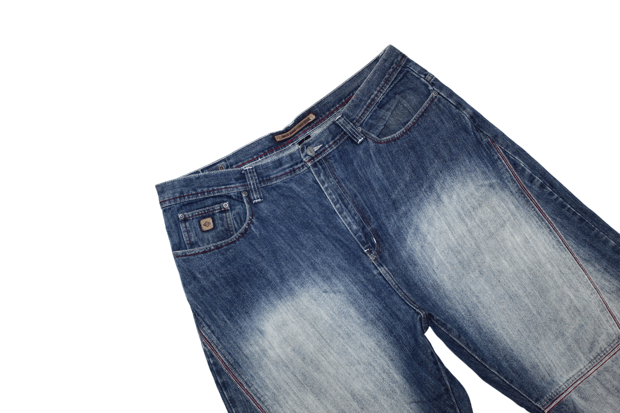 Enyce 🔥90s VTG ENYCE Faded Blue Denim Baggy Rap Jeans Size US 42 / EU 58 - 4 Thumbnail