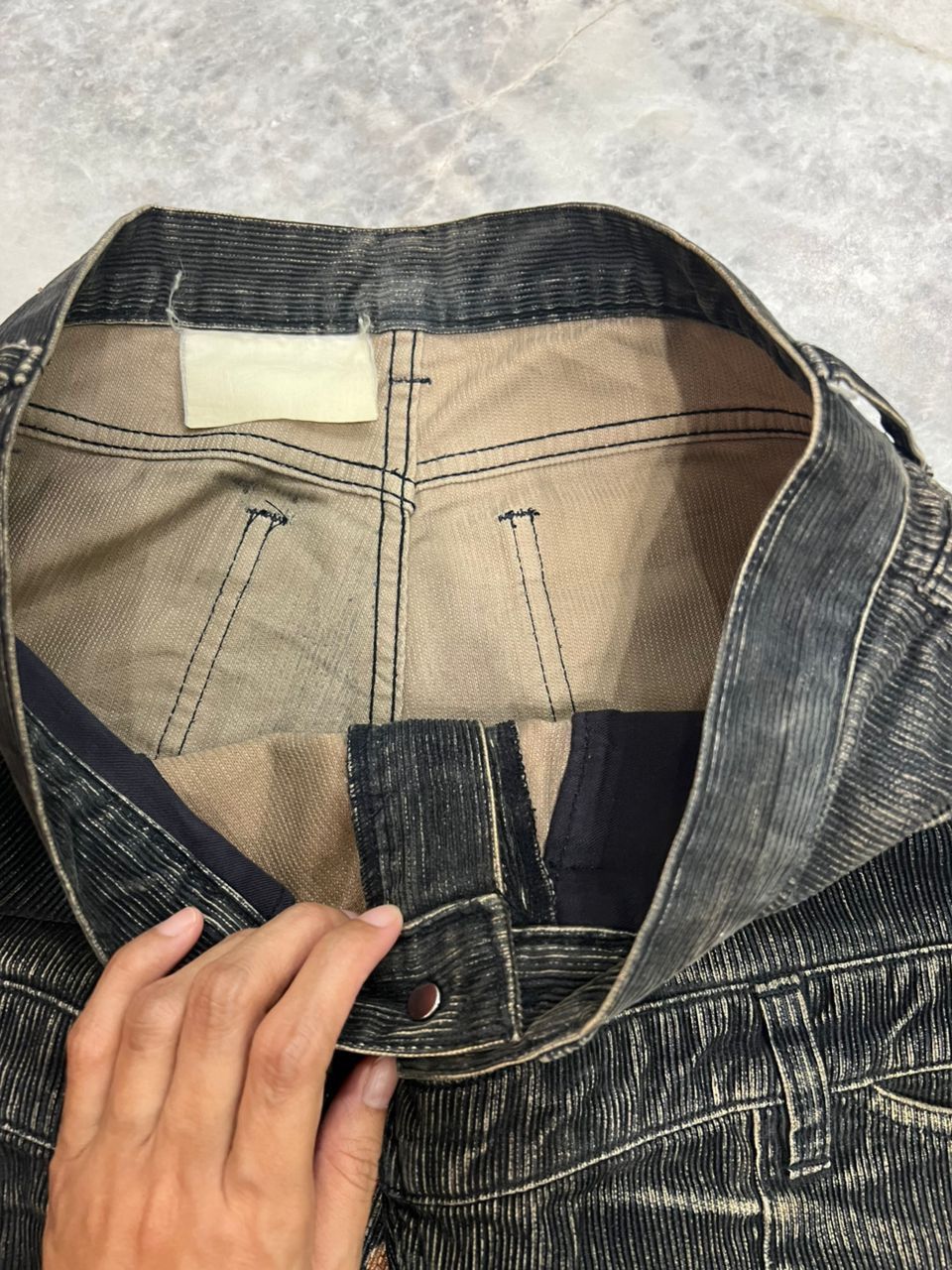 Final Home Final Home Corduroy Distressed Cargo Pants Size US 30 / EU 46 - 10 Thumbnail