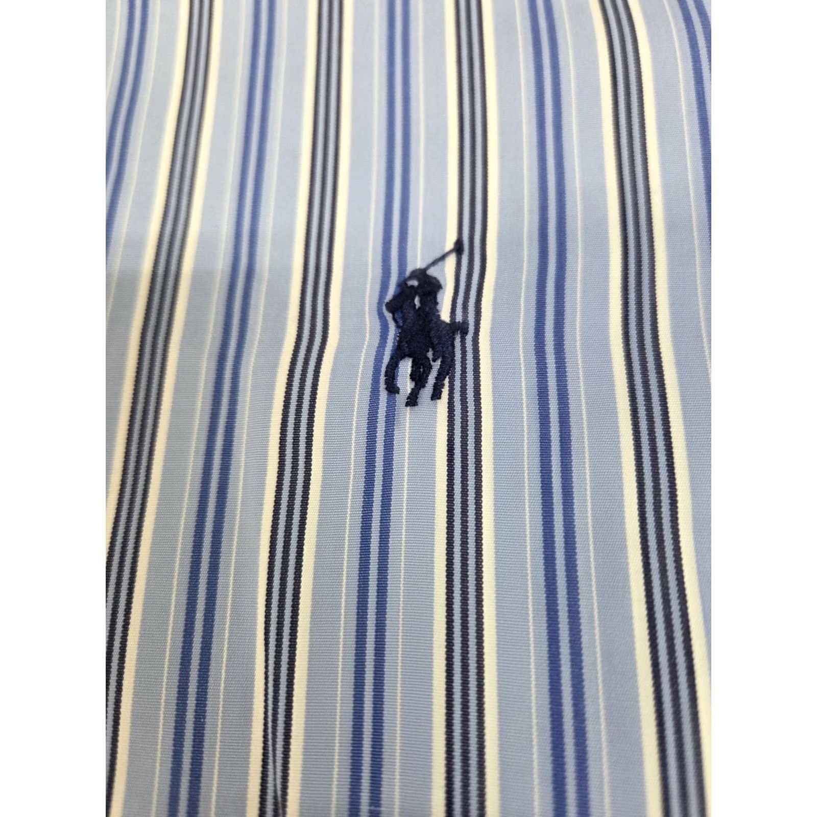 Ralph Lauren Ralph Lauren Classic Fit Long Sleeve Blue Striped Shirt Mens Large Size US L / EU 52-54 / 3 - 6 Thumbnail