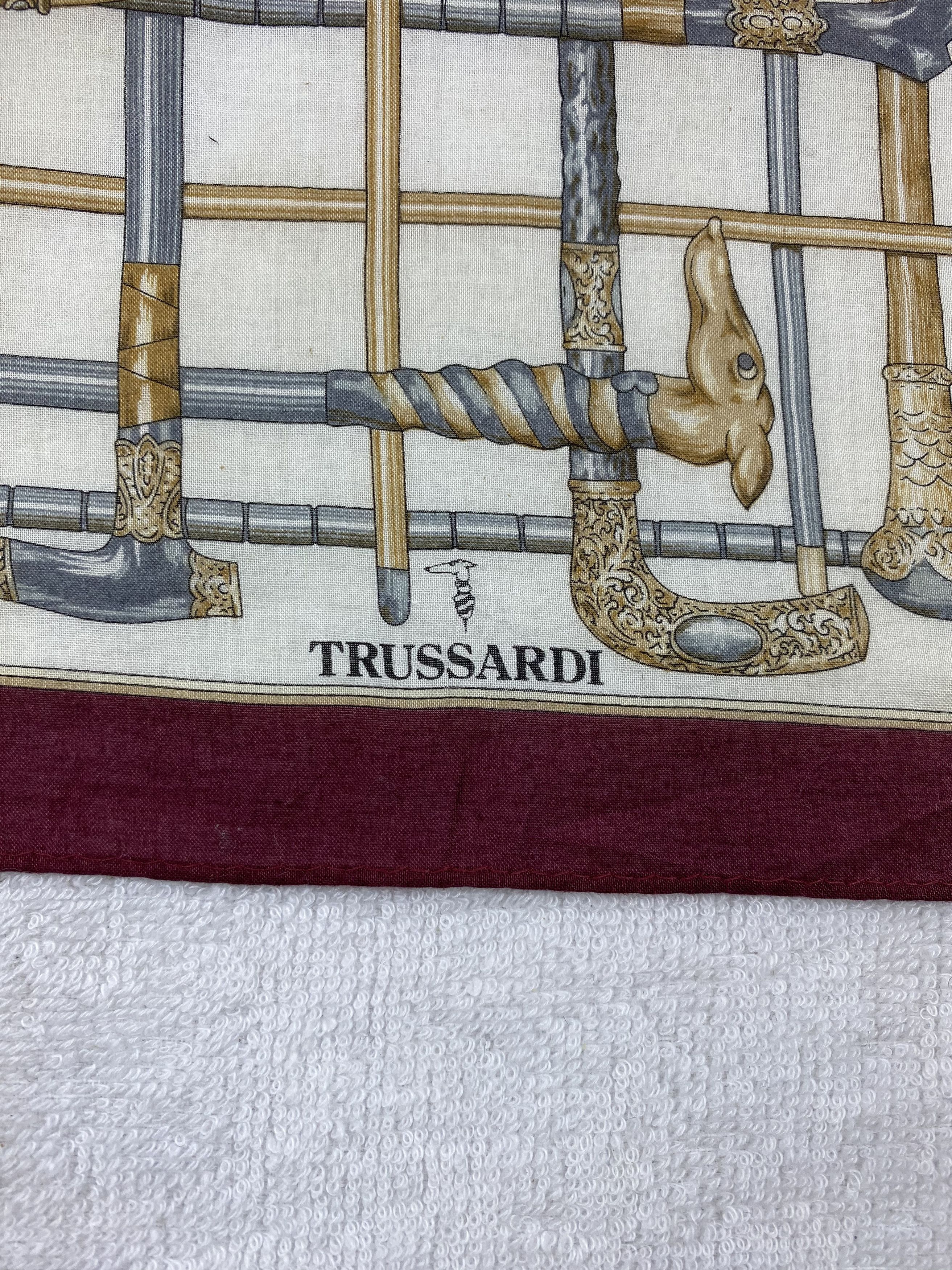 Trussardi × Vintage Trussardi Handkerchief / Bandana / Neckerchief Size ONE SIZE - 5 Thumbnail