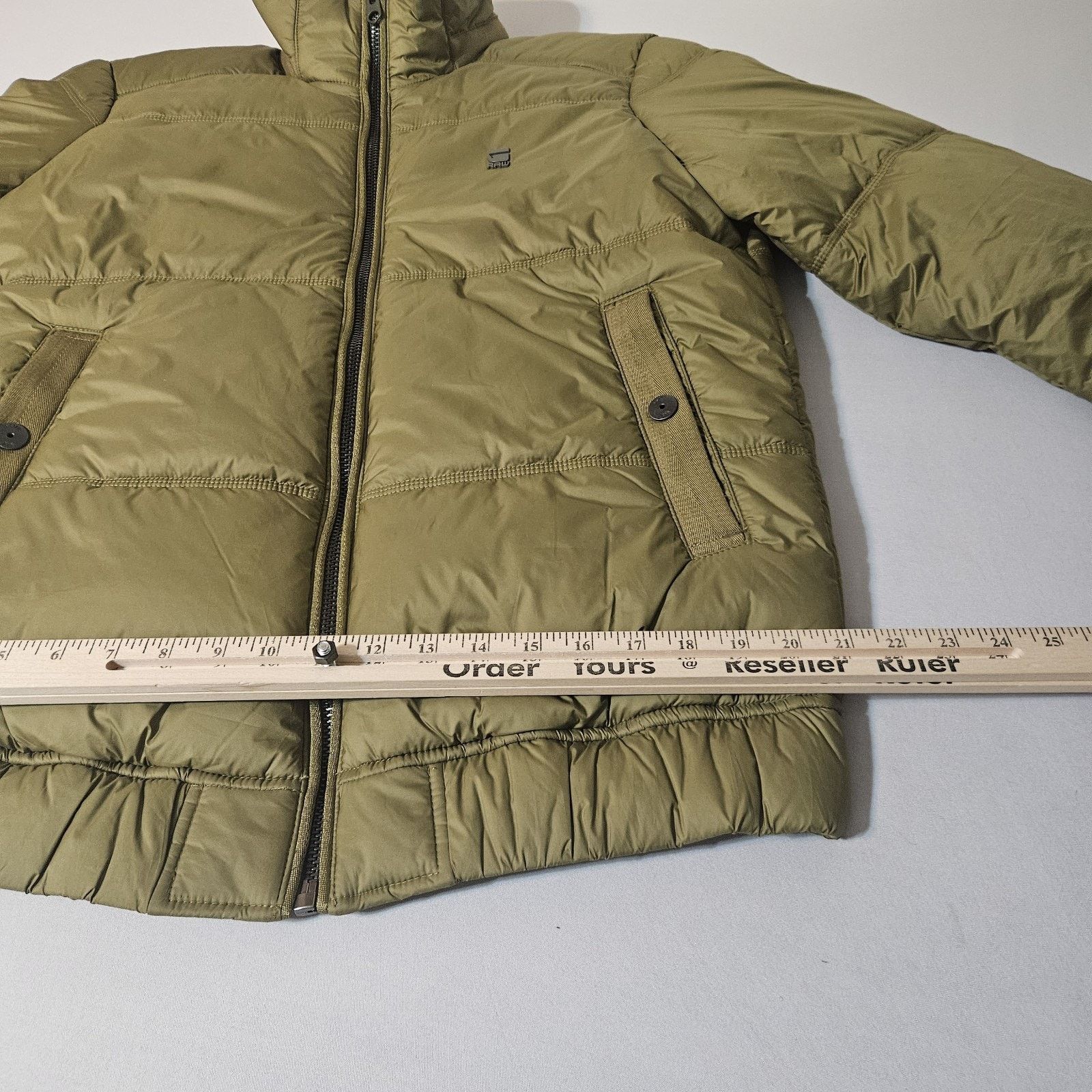 G-Star G-Star RAW Men's Dry Red Whistler Puffer Jacket Large E-89 Size US L / EU 52-54 / 3 - 7 Thumbnail