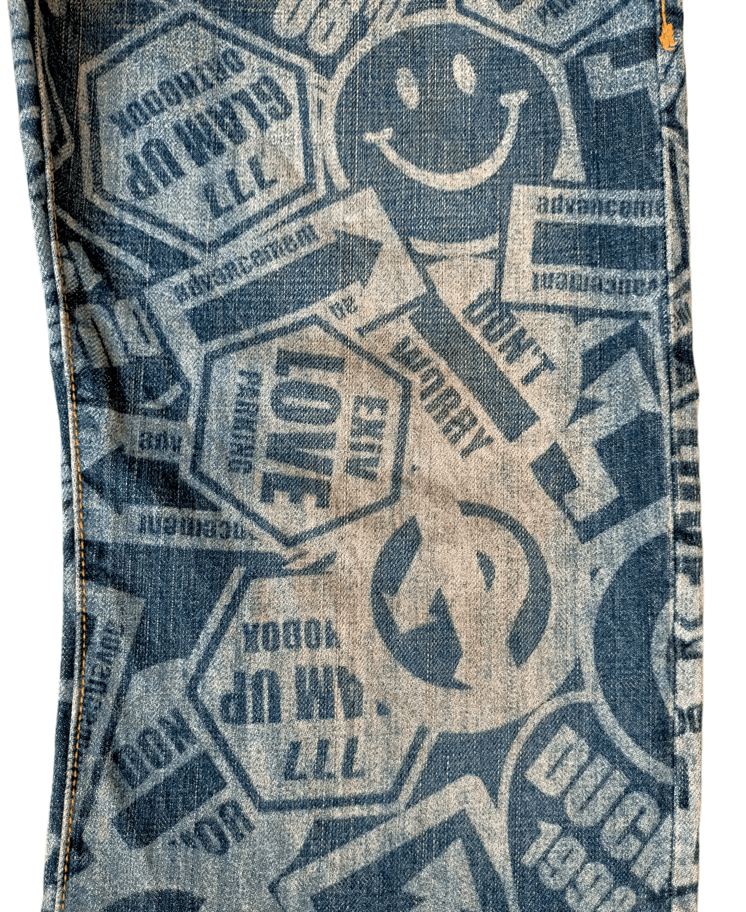 Hysteric Glamour Archieve 🔥 Full Print Word Phrase Boot cut Wide Pant Size US 29 - 5 Thumbnail
