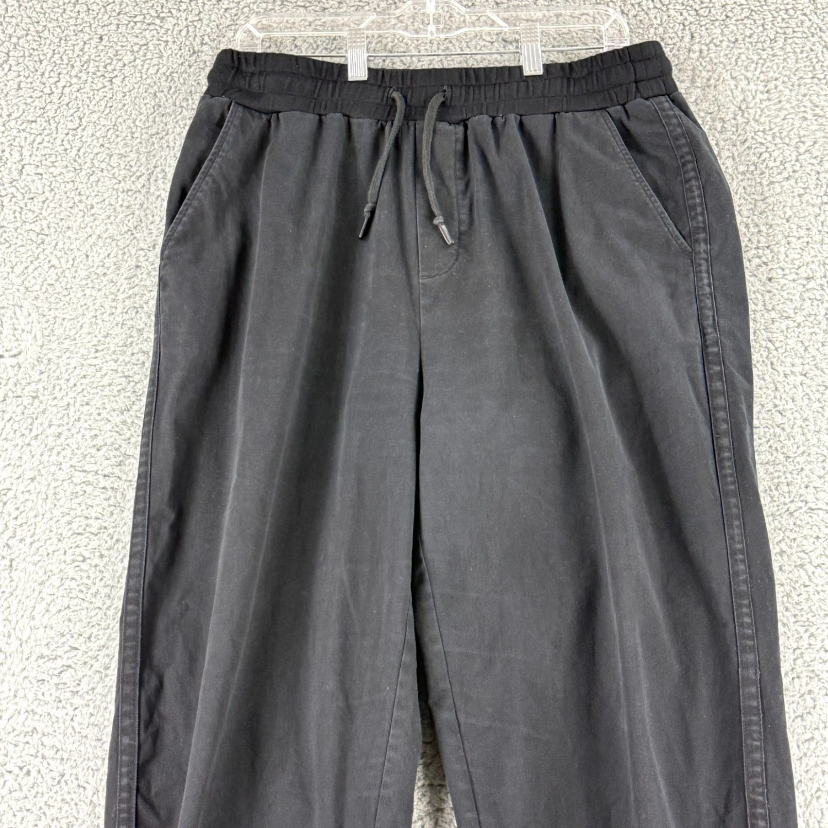Varley Varley Celita Jogger Pants Womens XL Black Soft Cotton Twill Pull On Grym Size 40" / US 18 - 3 Thumbnail