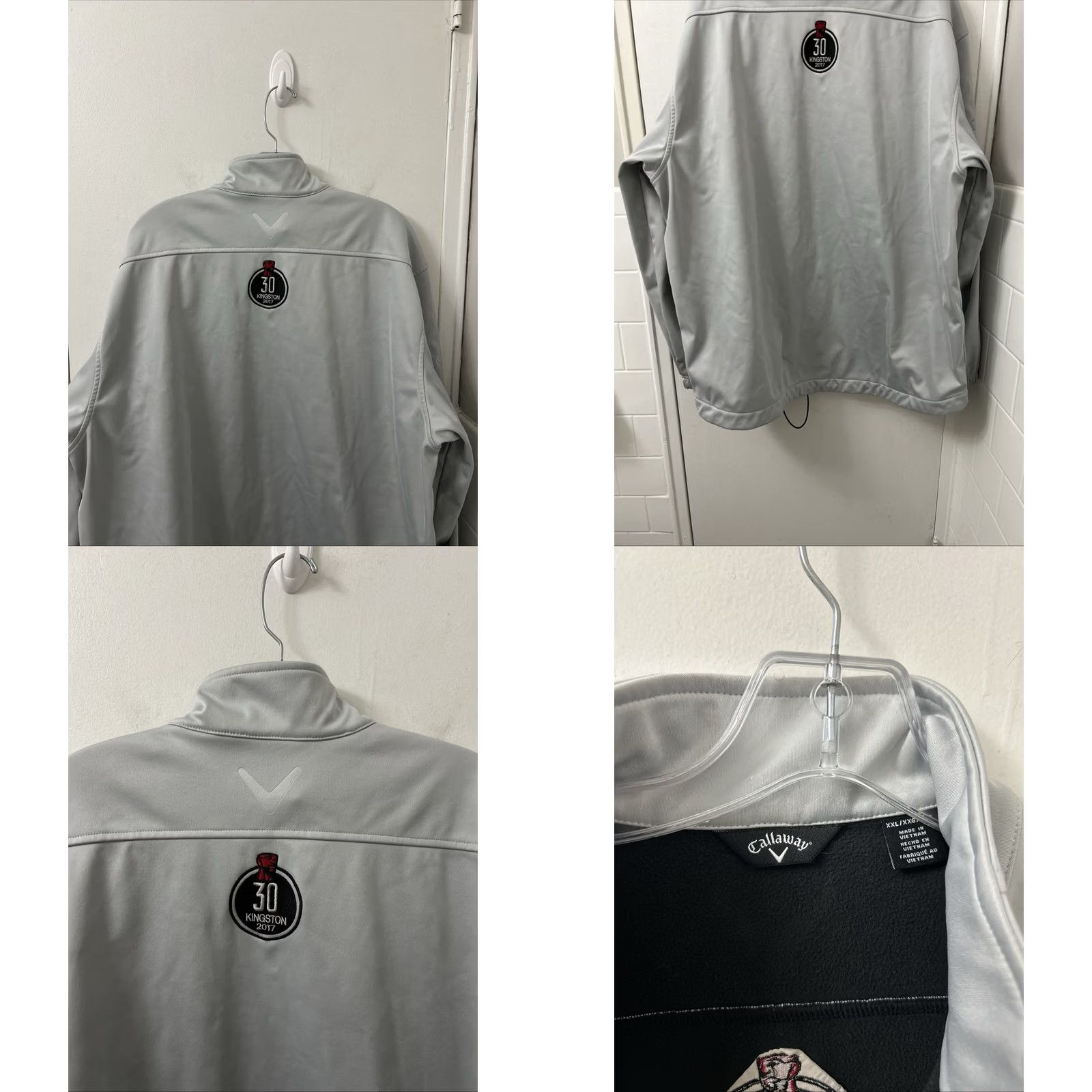 Callaway Callaway Jacket Mens 2XL Gray Softshell Fleece Lined Bomber Zip Full Zip Wind-Resistant Casual Workwear Golf Lessons Size US XXL / EU 58 / 5 - 8 Thumbnail