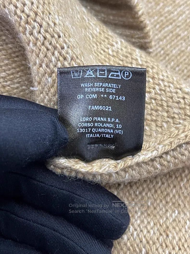 Loro Piana Loro Piana Classic Round Neck Cashmere Sweater - Khaki Size XS / US 0-2 / IT 36-38 - 6 Thumbnail