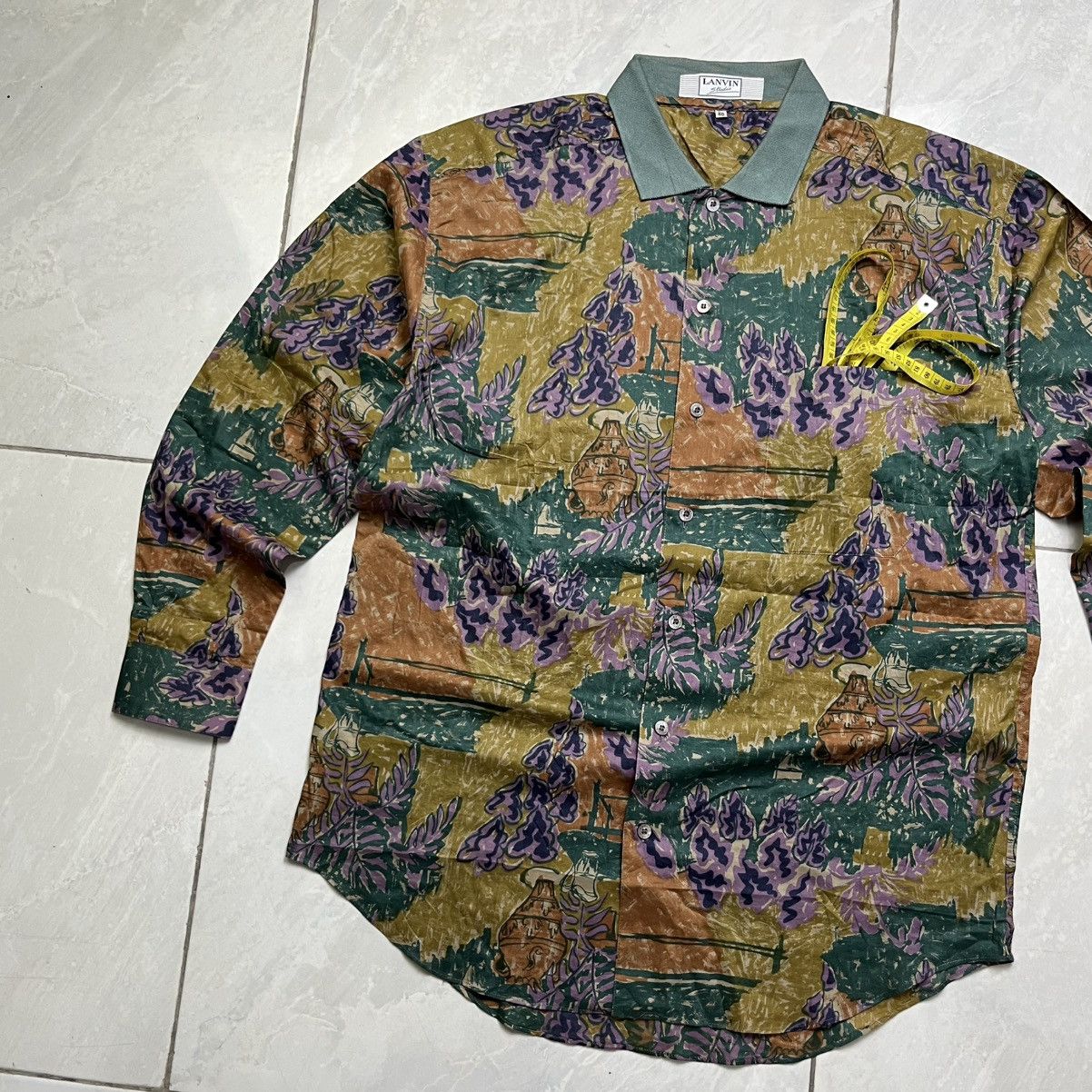 Lanvin Lanvin studio pattern shirt /hermes/versace/dior/prada/ Size US M / EU 48-50 / 2 - 11 Thumbnail