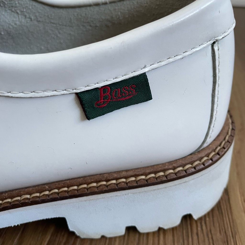 Bass Bass Wallace White Leather Ranger Super Lug Moc Shoe Oxford Size US 9 / IT 39 - 5 Thumbnail
