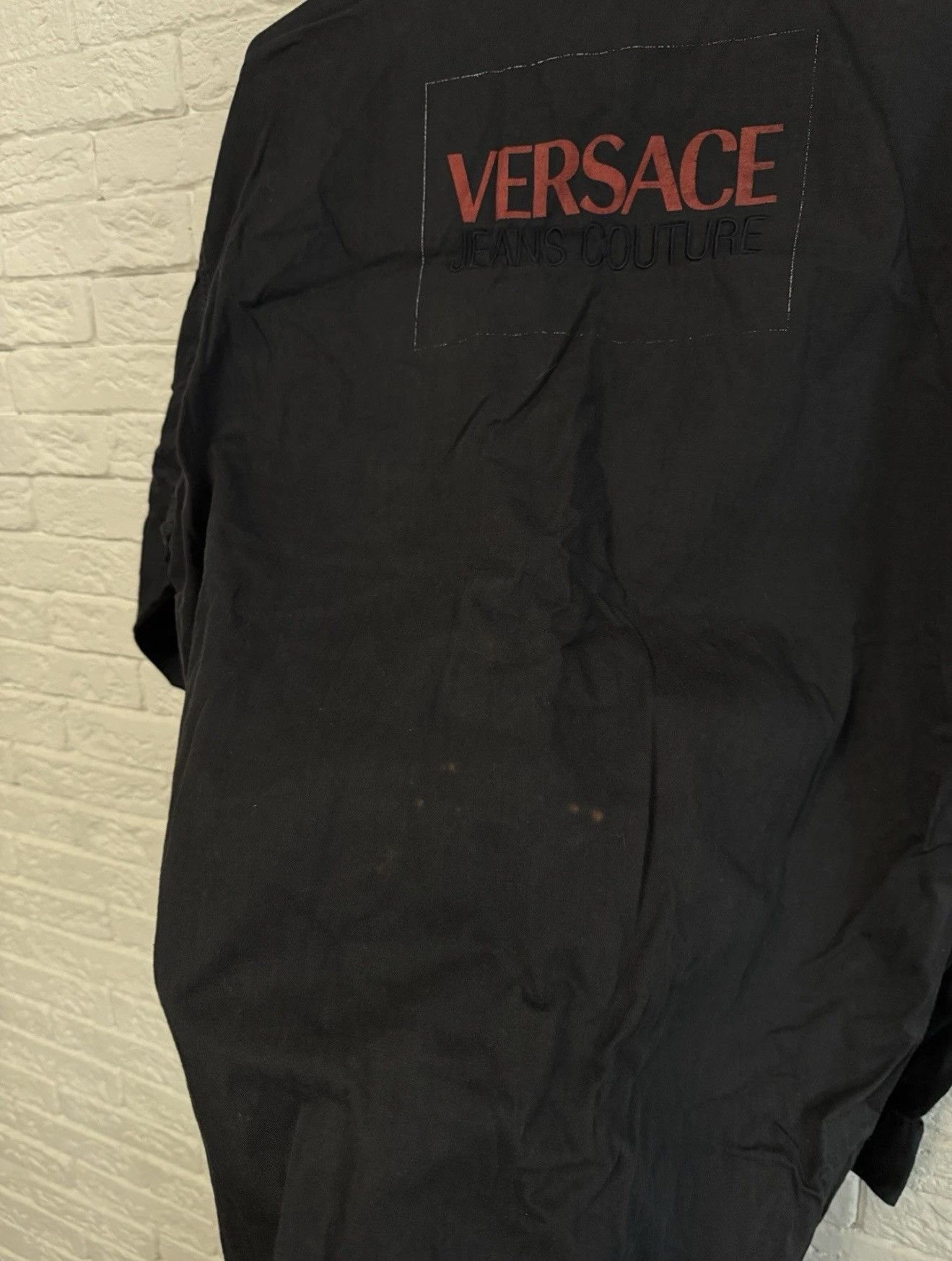 Versace Vintage Versace Couture Shirt Huge Logo Made In Italy Sz M Size US M / EU 48-50 / 2 - 7 Thumbnail