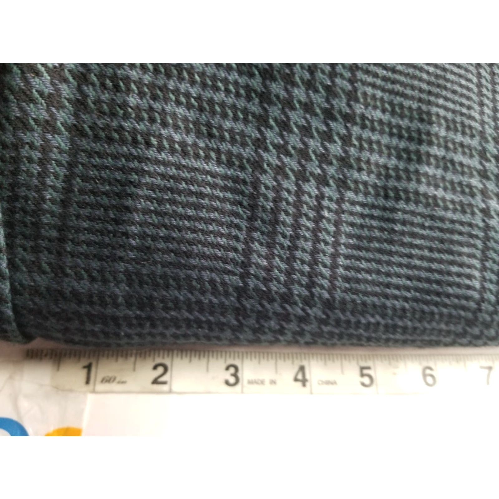 Vintage VINTAGE Paul Rodon Sport Coat Jacket Blue Plaid Wool Silk 48L Double Breasted Peak Lapel Six Button Long See Measurements Mens Size 48R - 5 Thumbnail
