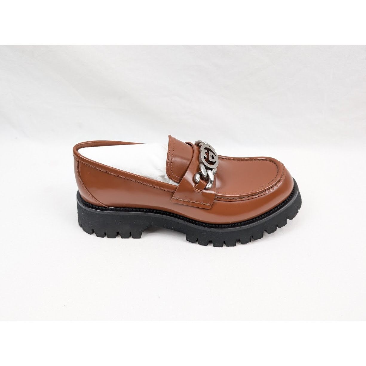 Gucci o1rshd1 Cordovan Lux Loafers in Rust Size US 12 / EU 45 - 1 Thumbnail
