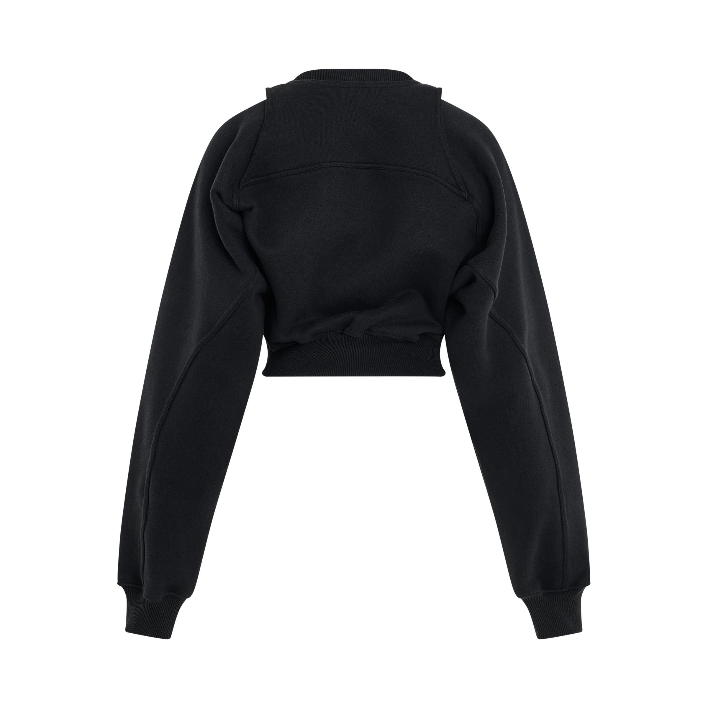 Off-White o1y1225 Crewneck Sweatshirt in Black Size XS / US 0-2 / IT 36-38 - 4 Thumbnail