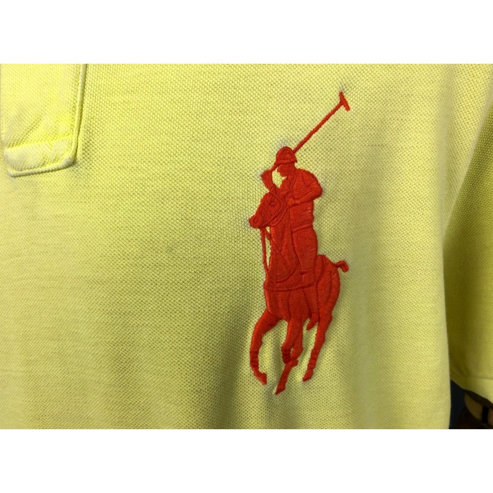 Ralph Lauren Ralph Lauren Polo Men's XL Yellow 100% Cotton Big Pony Polo Shirt Size US XL / EU 56 / 4 - 6 Thumbnail