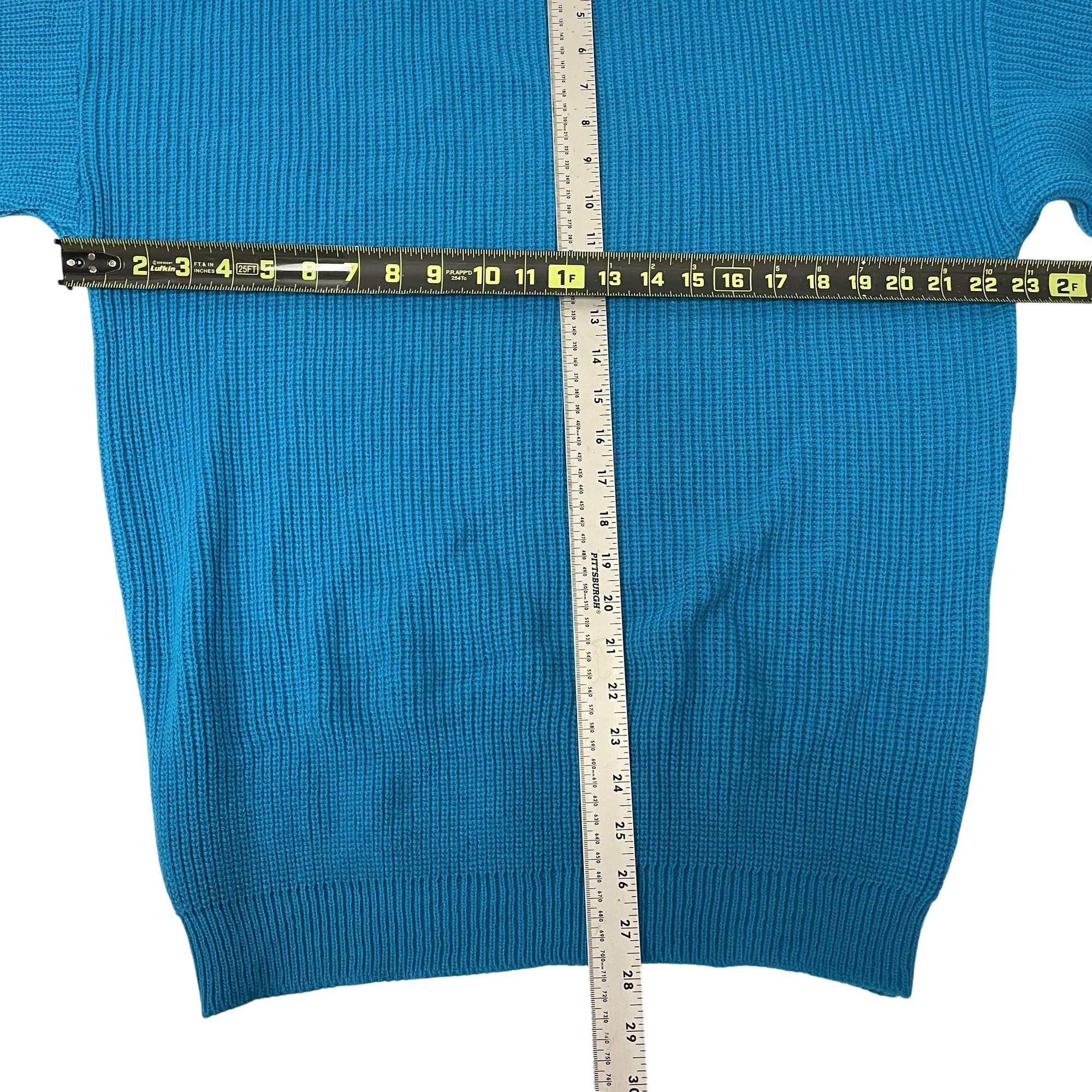 Le TIGRE NOS New Vtg Le Tigre AQUA Crewneck KNIT Streetwear Sweater Size US XL / EU 56 / 4 - 6 Thumbnail