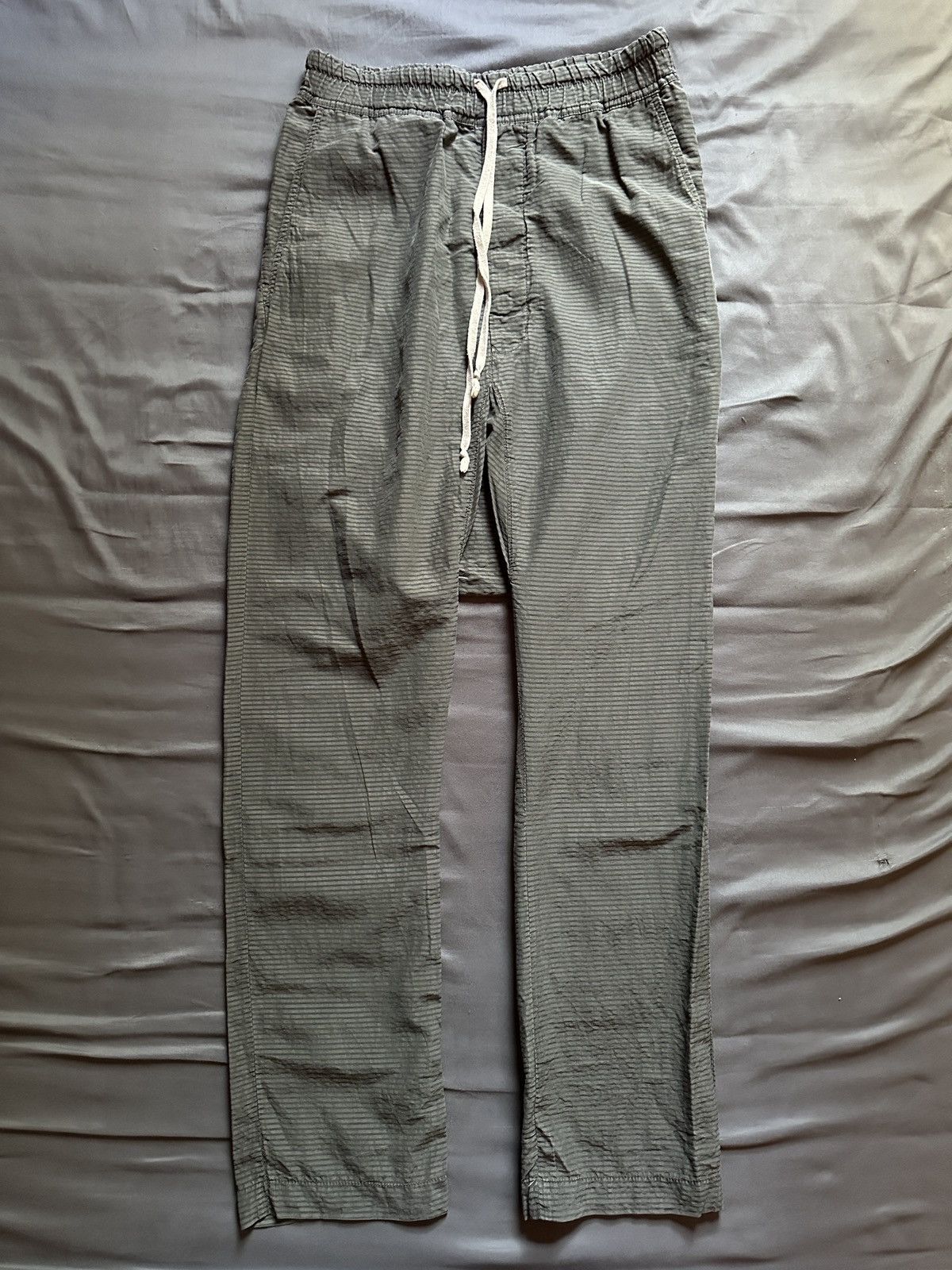 Rick owens Naska striped drop crotch pants