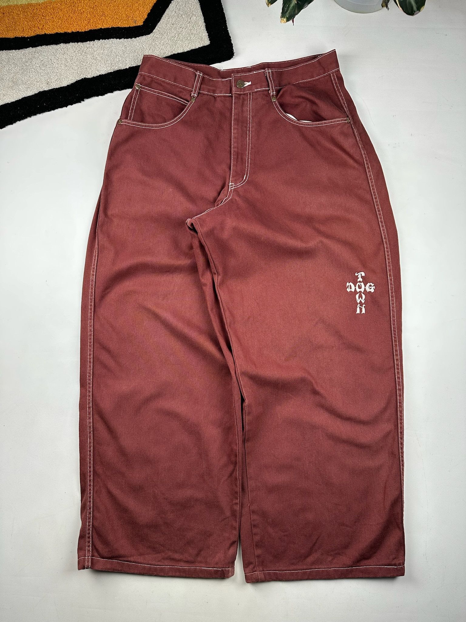 Dogtown Dogtown Baggy Large Pocket Jeans jnco Ecko unltd style Size US 33 - 16 Thumbnail