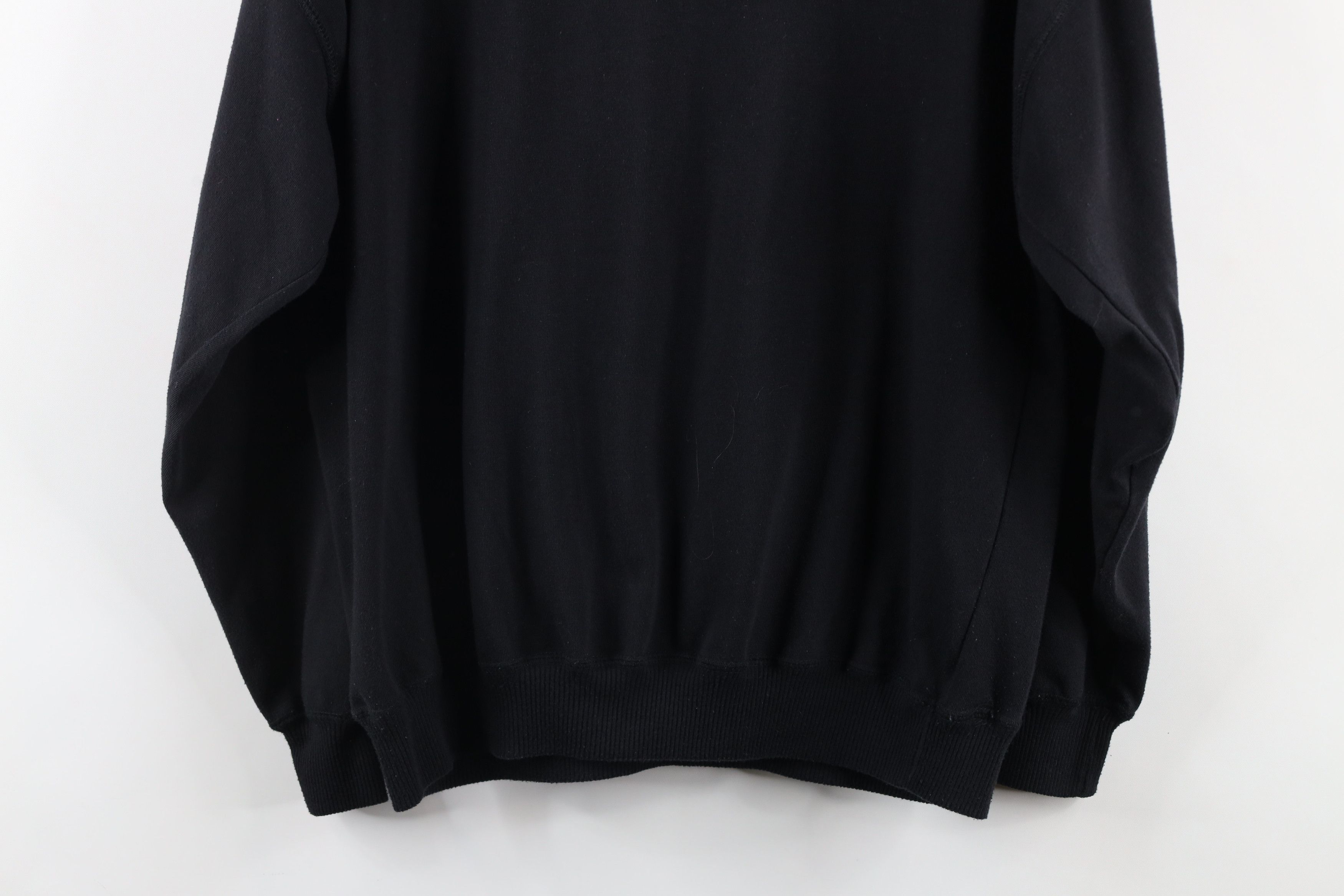 Vintage Vintage 90s Streetwear Nature Leaf Collared Sweatshirt Black Size M / US 6-8 / IT 42-44 - 9 Thumbnail