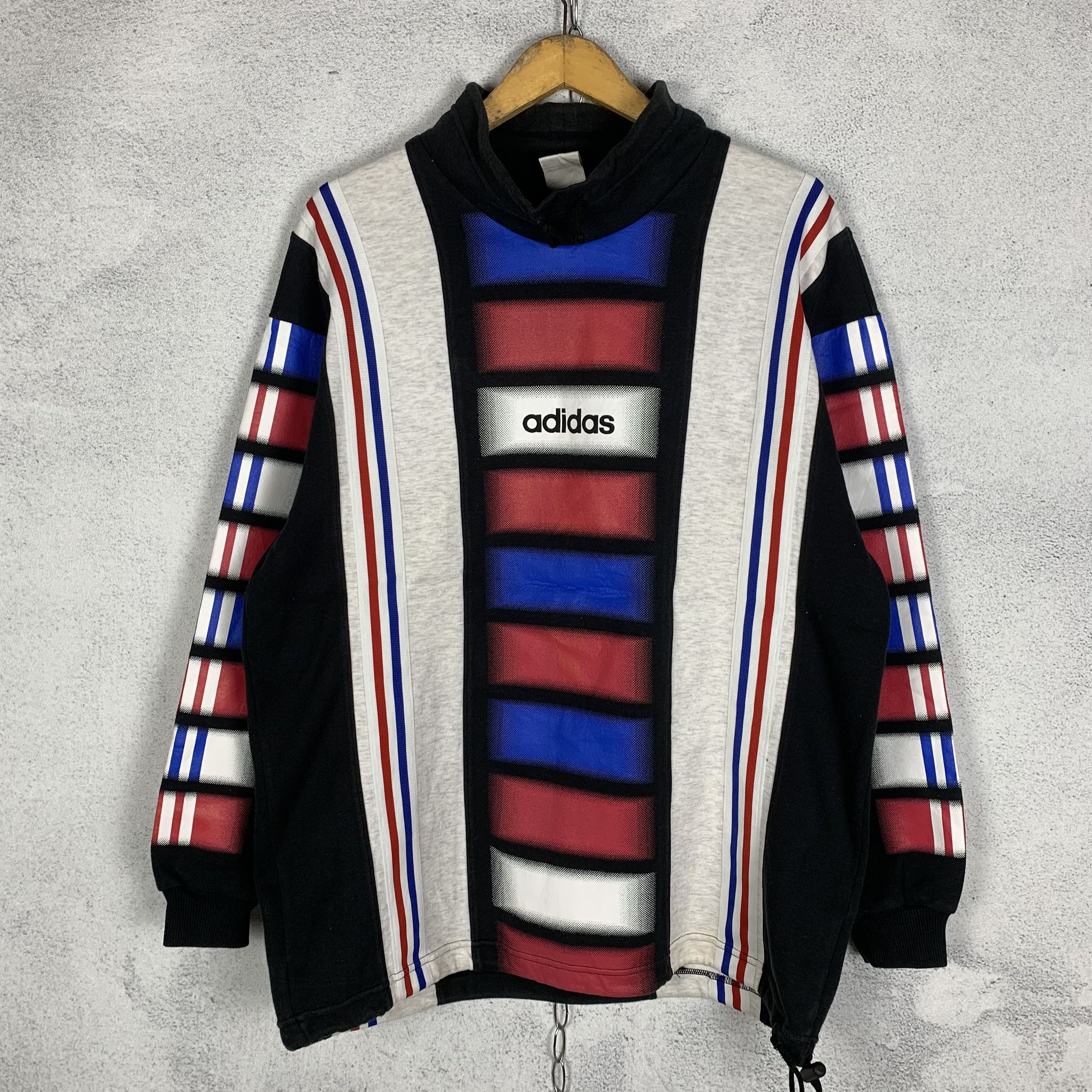 Adidas Vintage 90s Adidas Sweatshirt Size US L / EU 52-54 / 3 - 1 Thumbnail