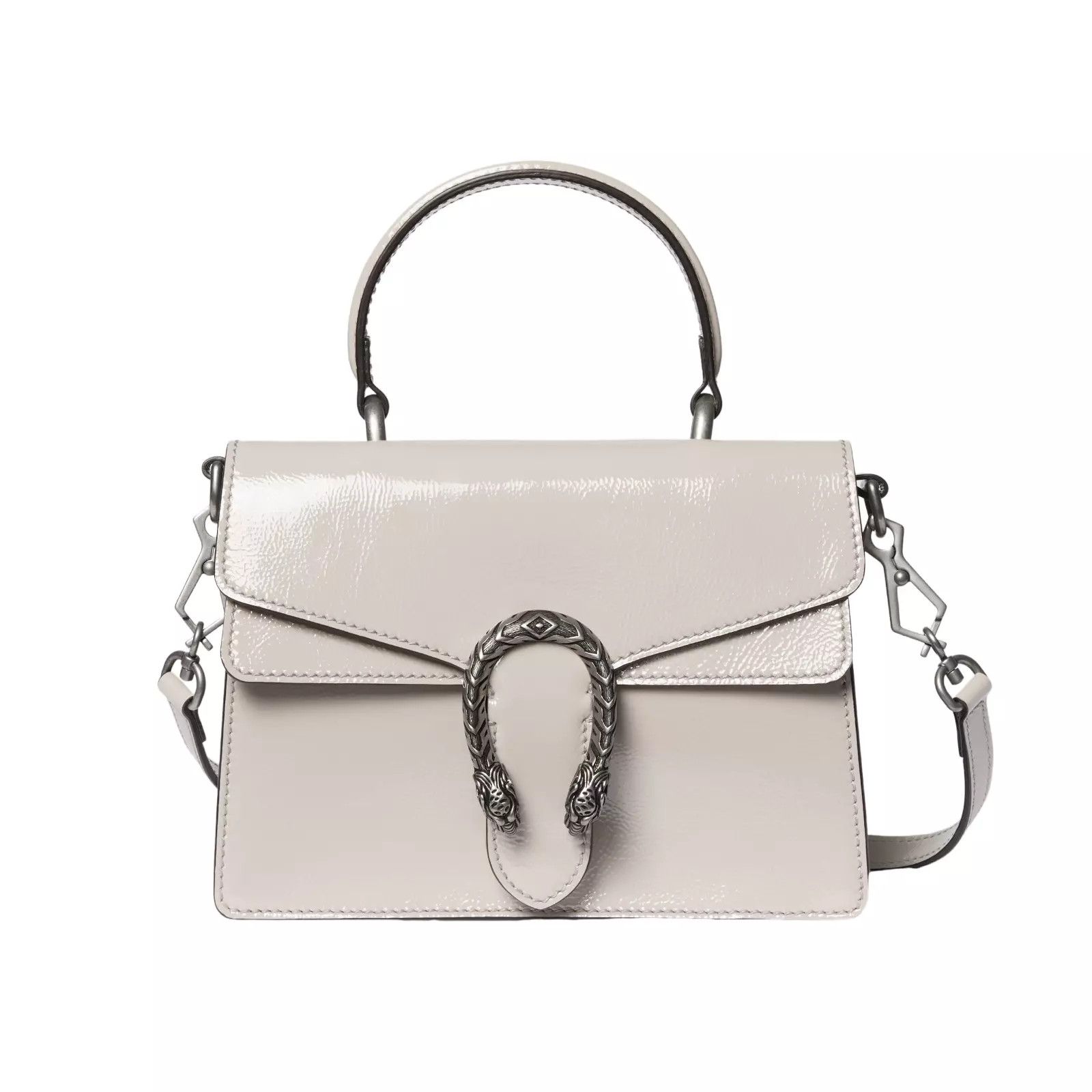 Gucci GUCCI Dionysus Small Light Grey Leather Top Handle Bag Size ONE SIZE - 1 Thumbnail