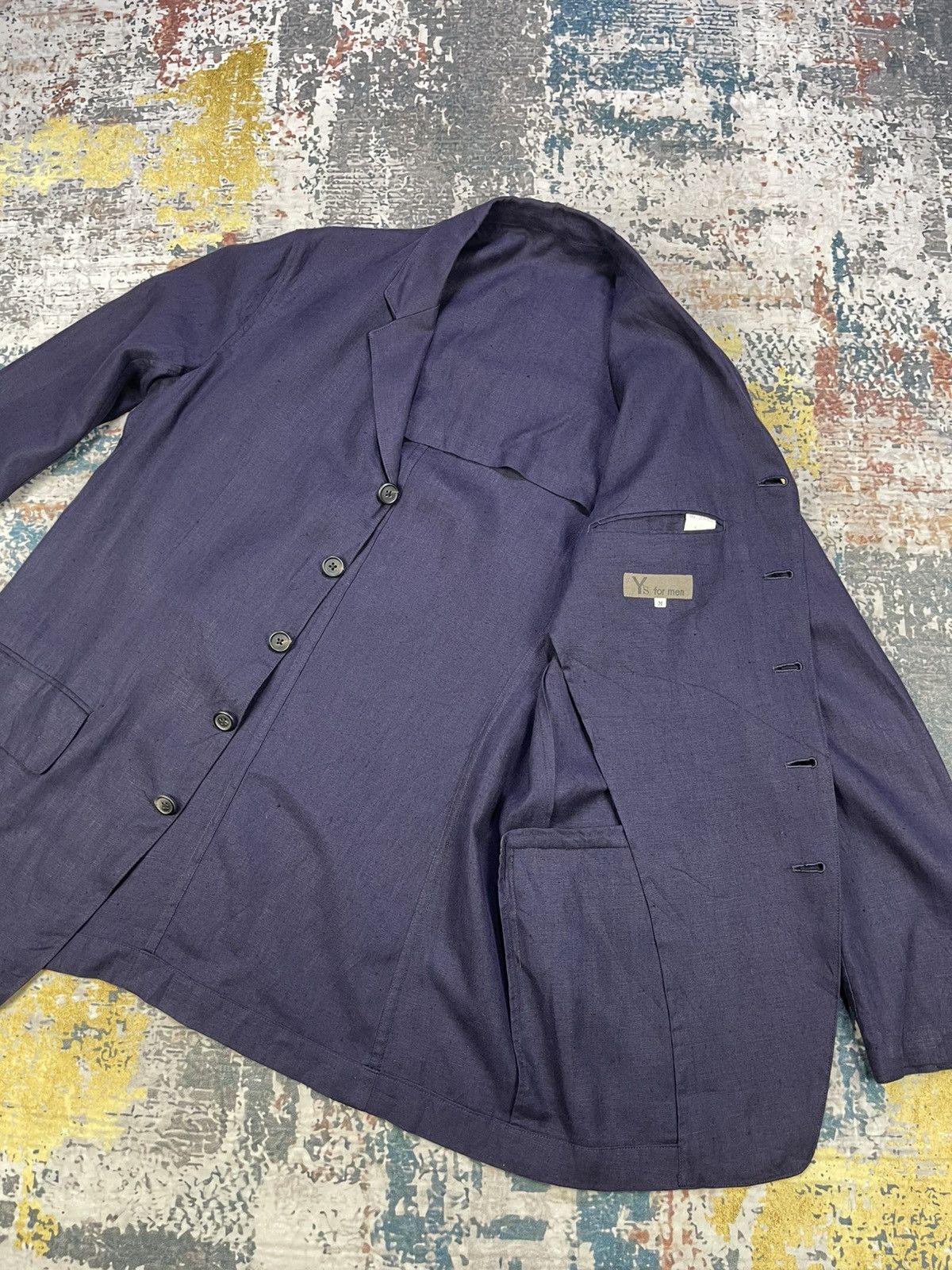 Y's for Men Yohji Yamamoto A/W 2016 Y’s For Men Indigo Hemp Jacket Size US M / EU 48-50 / 2 - 8 Thumbnail