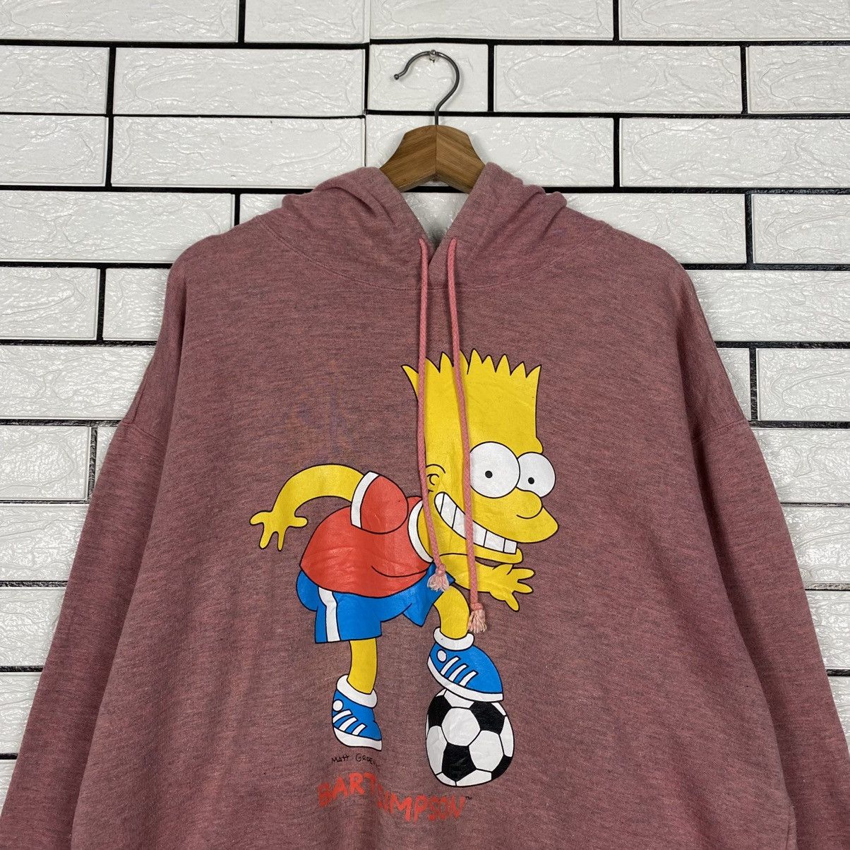Japanese Brand 📌Vintage Hoodie Pull Over Bart Simpsons Big Logo Size US L / EU 52-54 / 3 - 14 Thumbnail