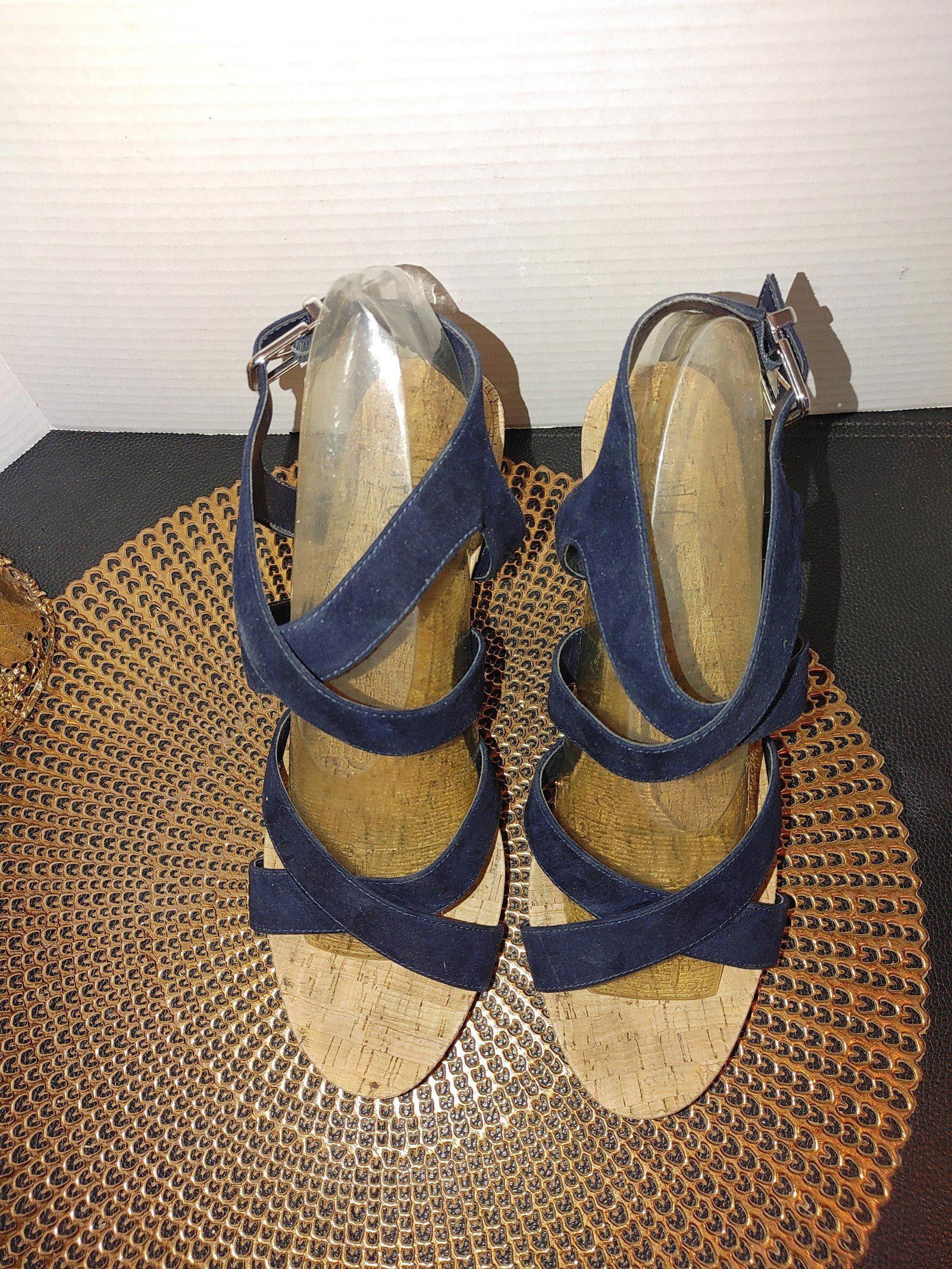 Designer INC Stylish Landor Wedge Sandals with Cork Heel Size 11M Size US 11 / IT 41 - 3 Thumbnail