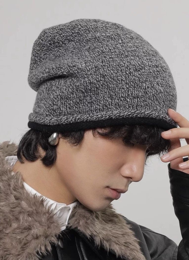 Japanese Brand Retro cleanfit vintage punk wool slouch beanie hat Size ONE SIZE - 4 Thumbnail