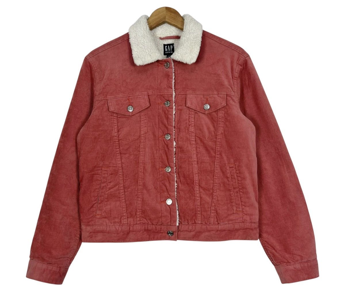 Gap Gap Denim Corduroy Sherpa Jacket Size XS / US 0-2 / IT 36-38 - 1 Thumbnail