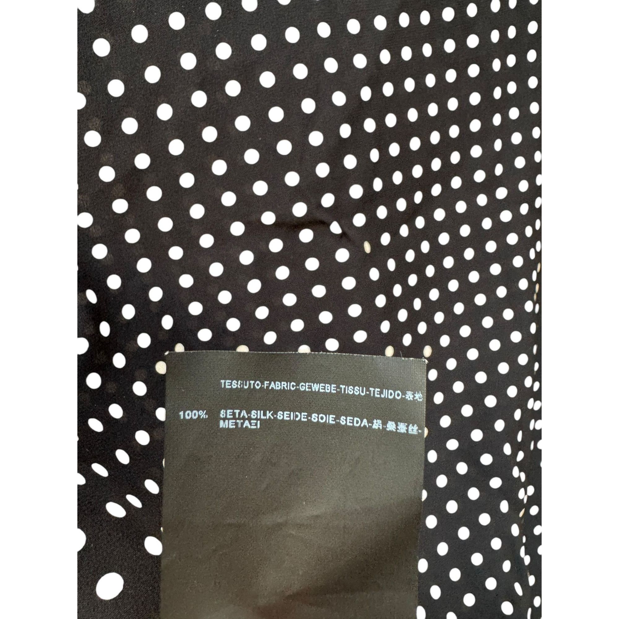 Saint Laurent Paris Silk Dot Shirt Size M / US 6-8 / IT 42-44 - 7 Thumbnail