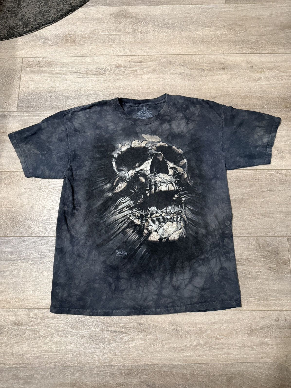 Vintage Vintage Tie Dye Skully T-Shirt Size US XL / EU 56 / 4 - 1 Thumbnail