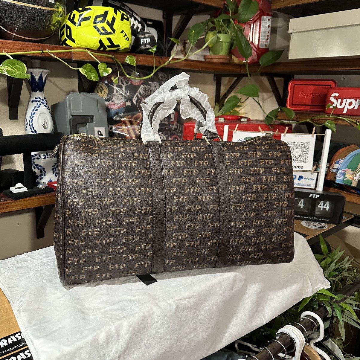 Fuck The Population FTP Brown Damier Duffle Bag Size ONE SIZE - 1 Thumbnail