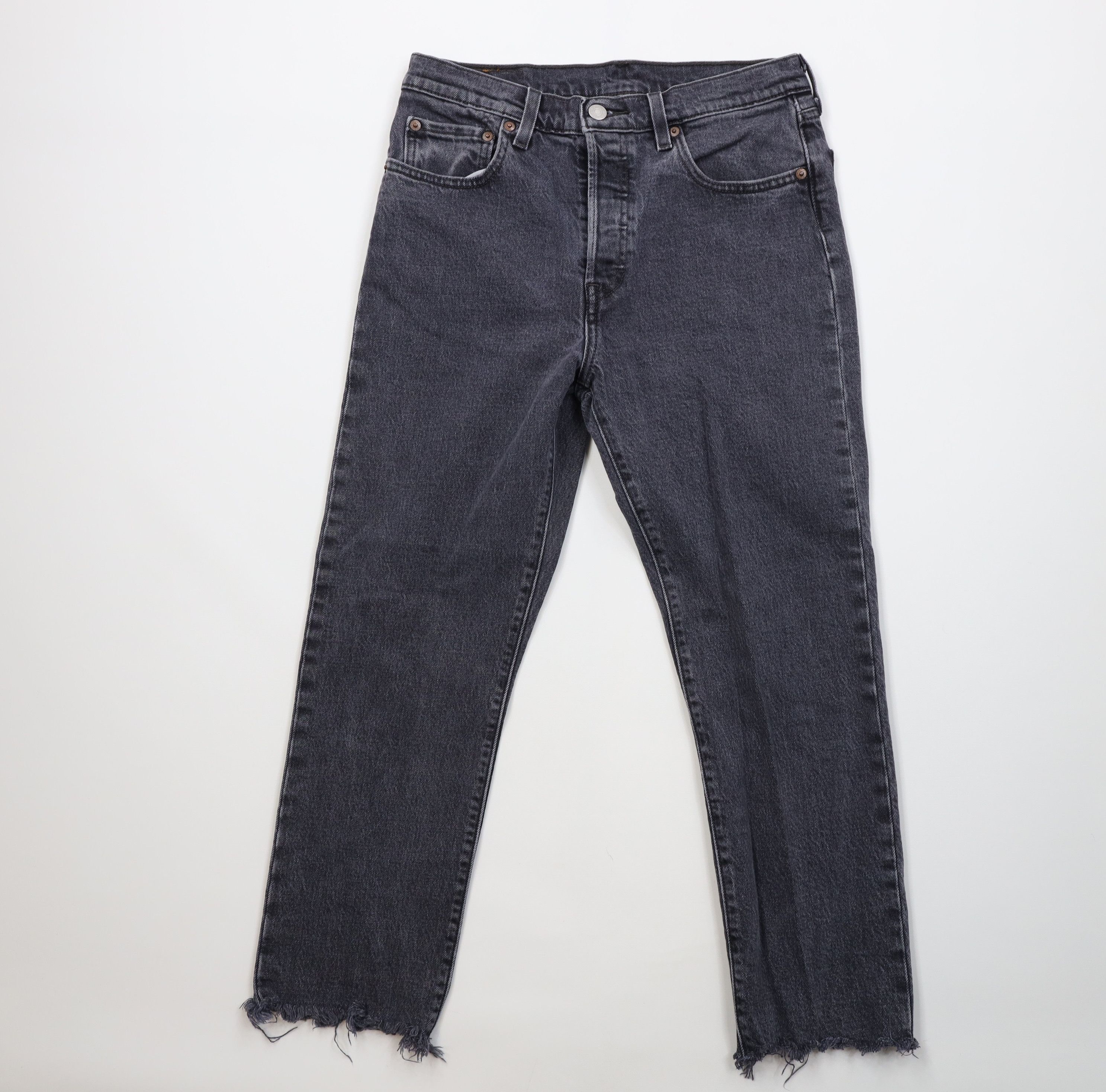 Levi's Vintage Y2K Levis 501xx Button Fly Original Jeans Black Size 28" / US 6 / IT 42 - 1 Thumbnail