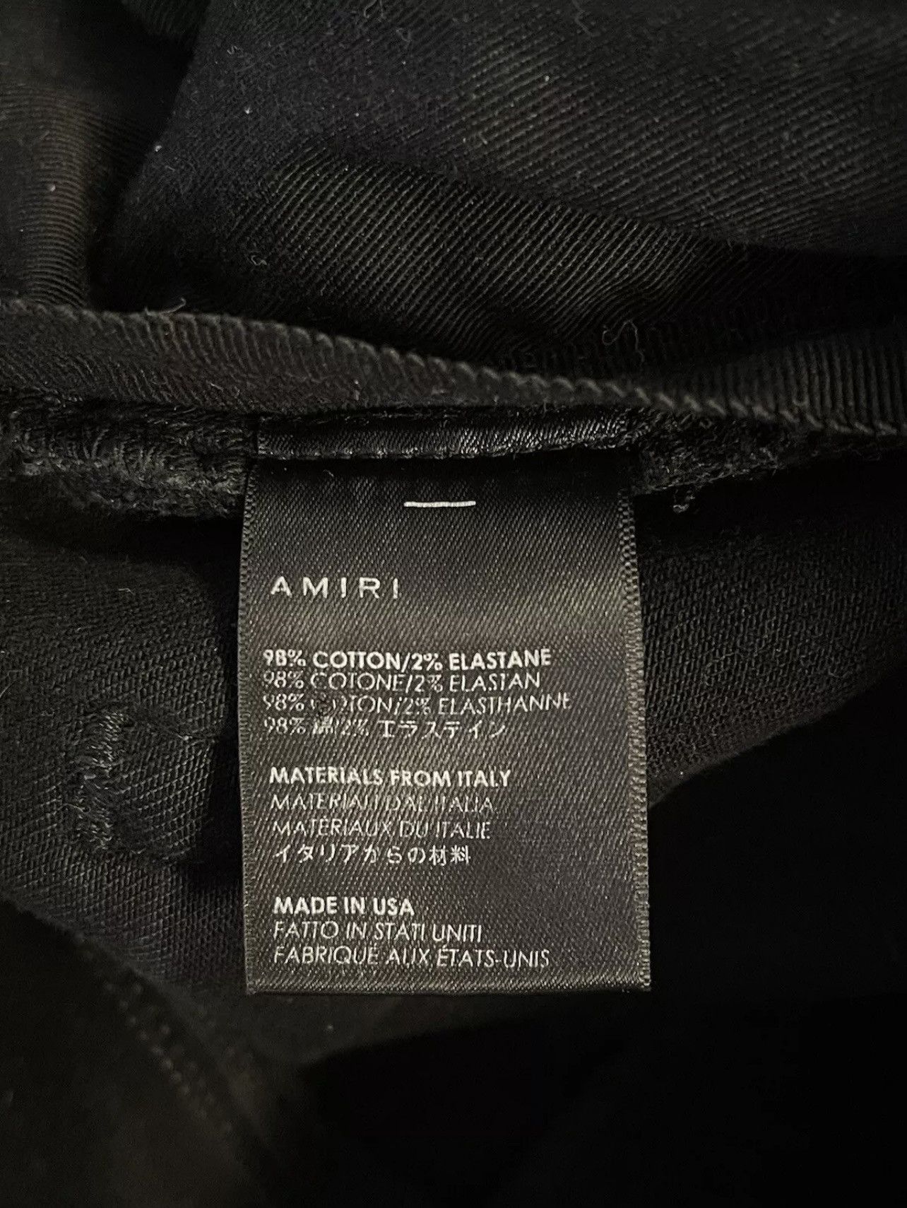 Amiri Size 31 - AMIRI Stacked Skinny Jeans Black Distressed Size US 31 - 8 Thumbnail