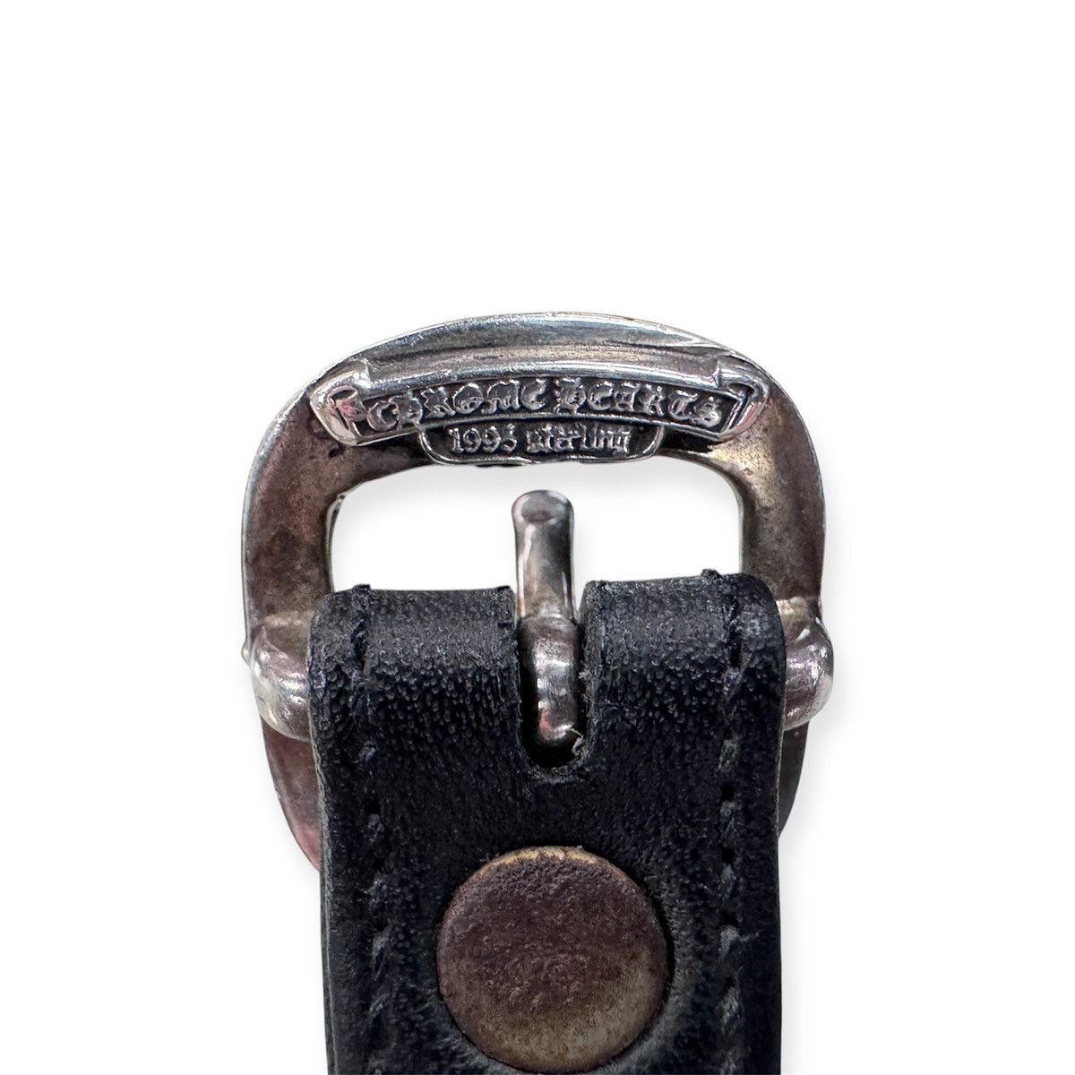 Chrome Hearts Chrome Hearts Large Bent Cross Gunslinger Leather Bracelet Size ONE SIZE - 4 Thumbnail
